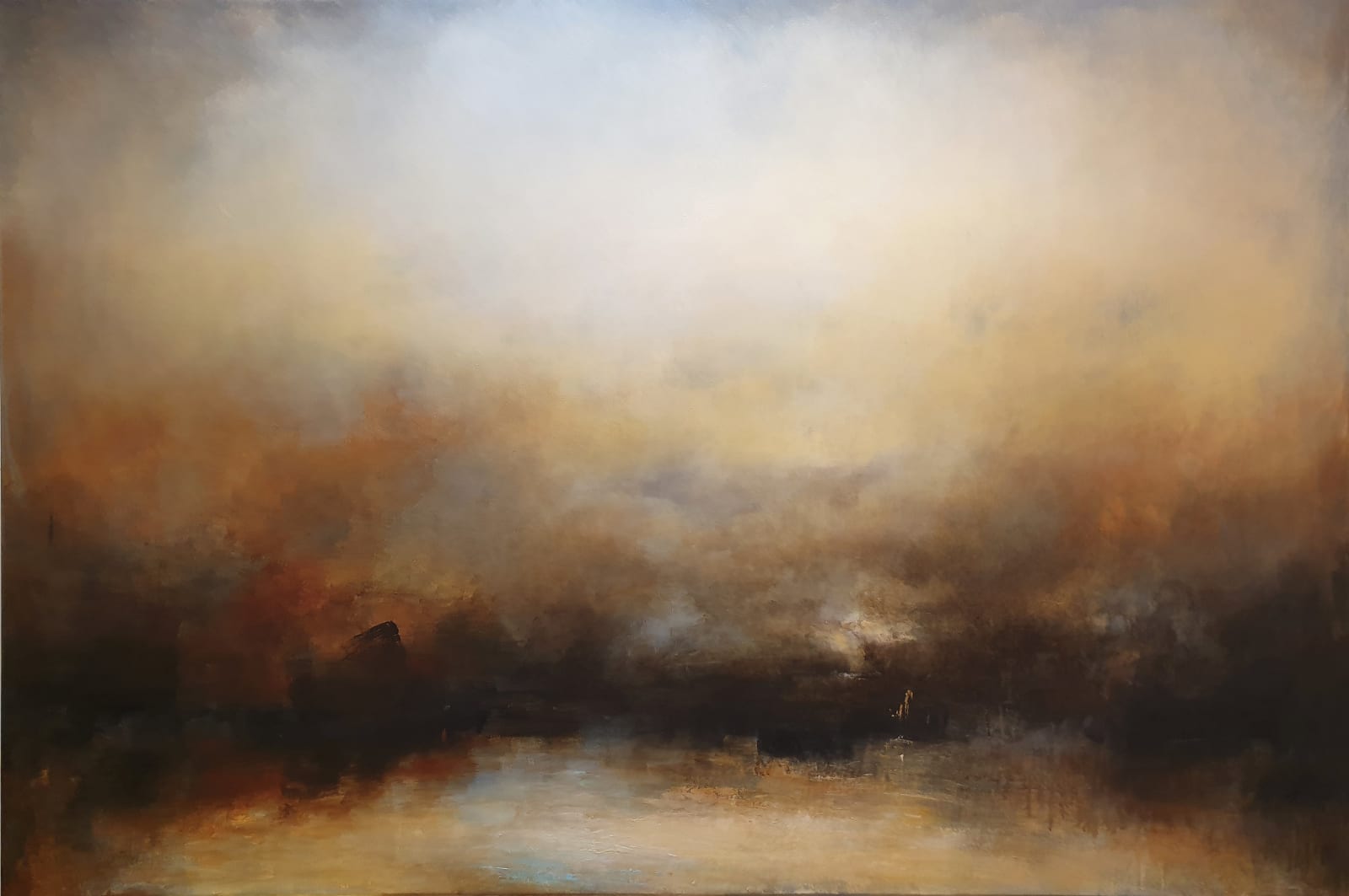Kerr Ashmore, Artist, As Twilight of Hope Renewed, Abstract, Turner Art Perspective, Essex, Chelmsford Art Gallery