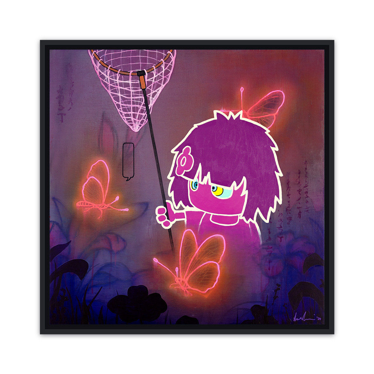 Tom Lewis, Artist, Glasswing, Neon, Pink, Red, Turner Art Perspective, Essex Chelmsford Art Gallery