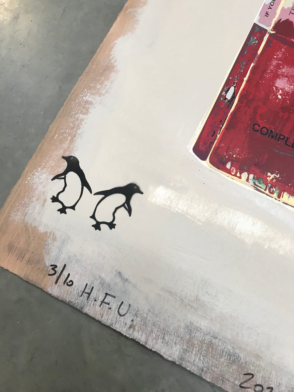 James McQueen Unique Red If You Ever Leave Me I'm Coming With You Penguin Books