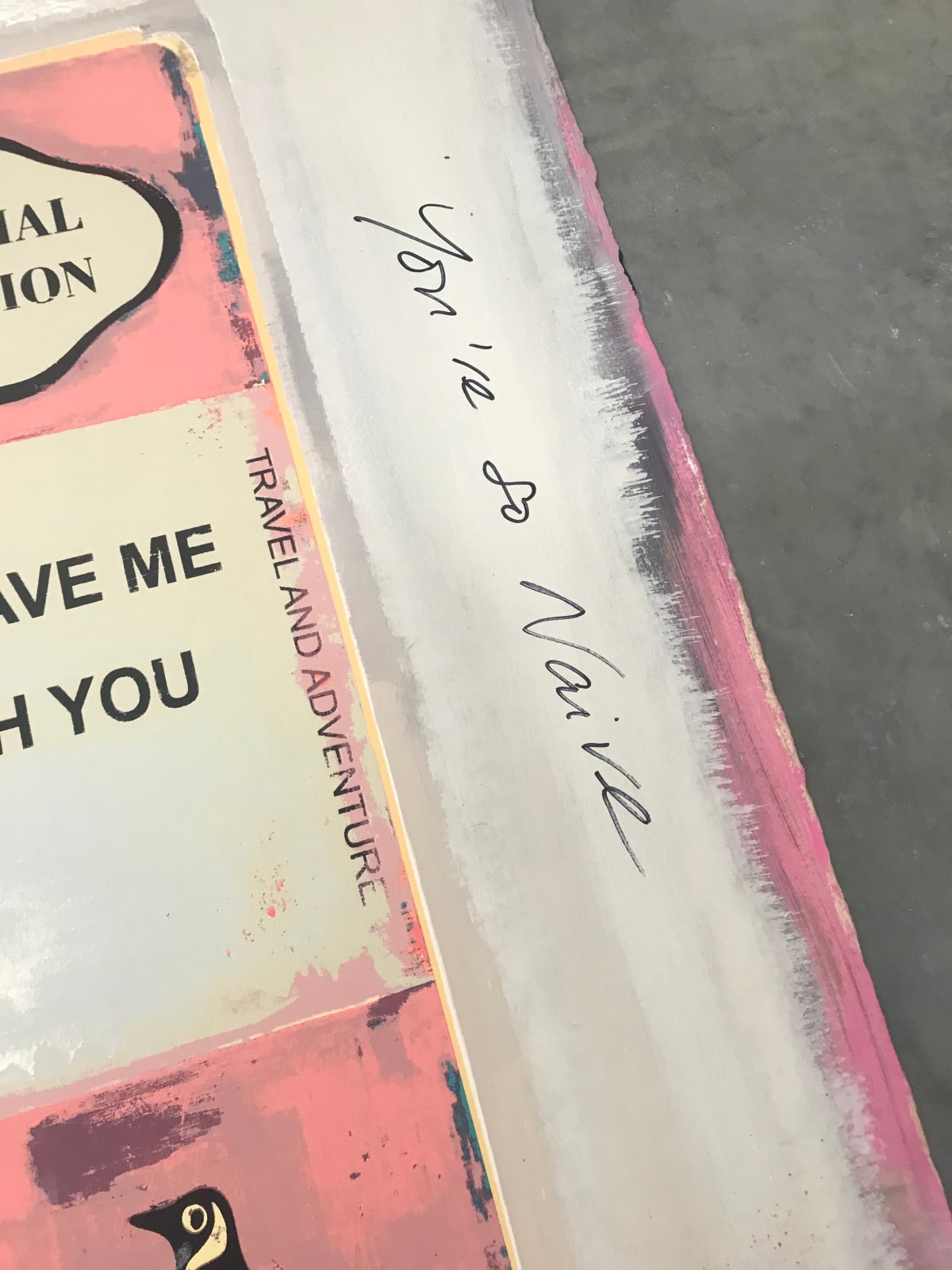 James McQueen Unique Pink If You Ever Leave Me I'm Coming With You Penguin Books