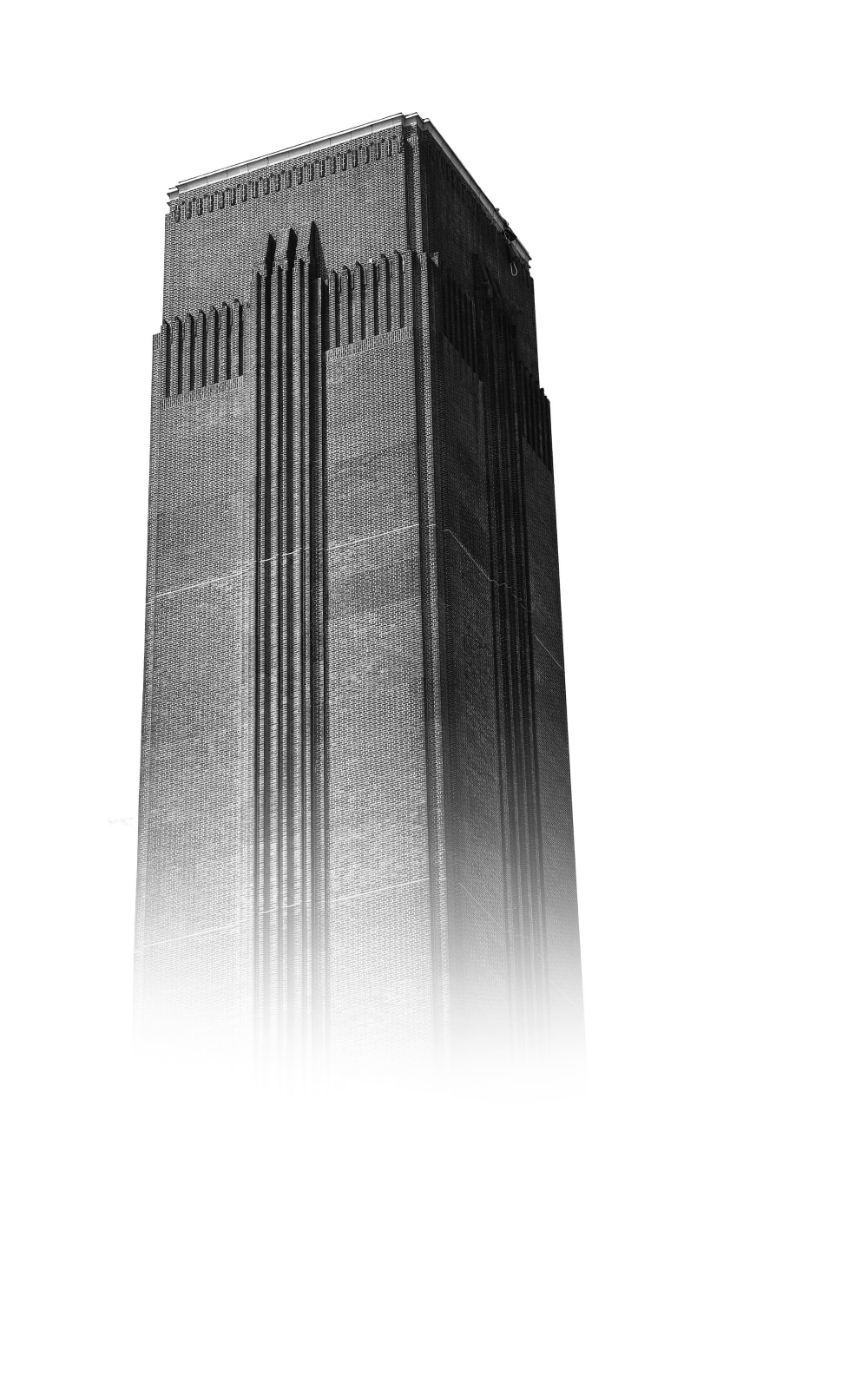 Skyscraper in the clouds photograph