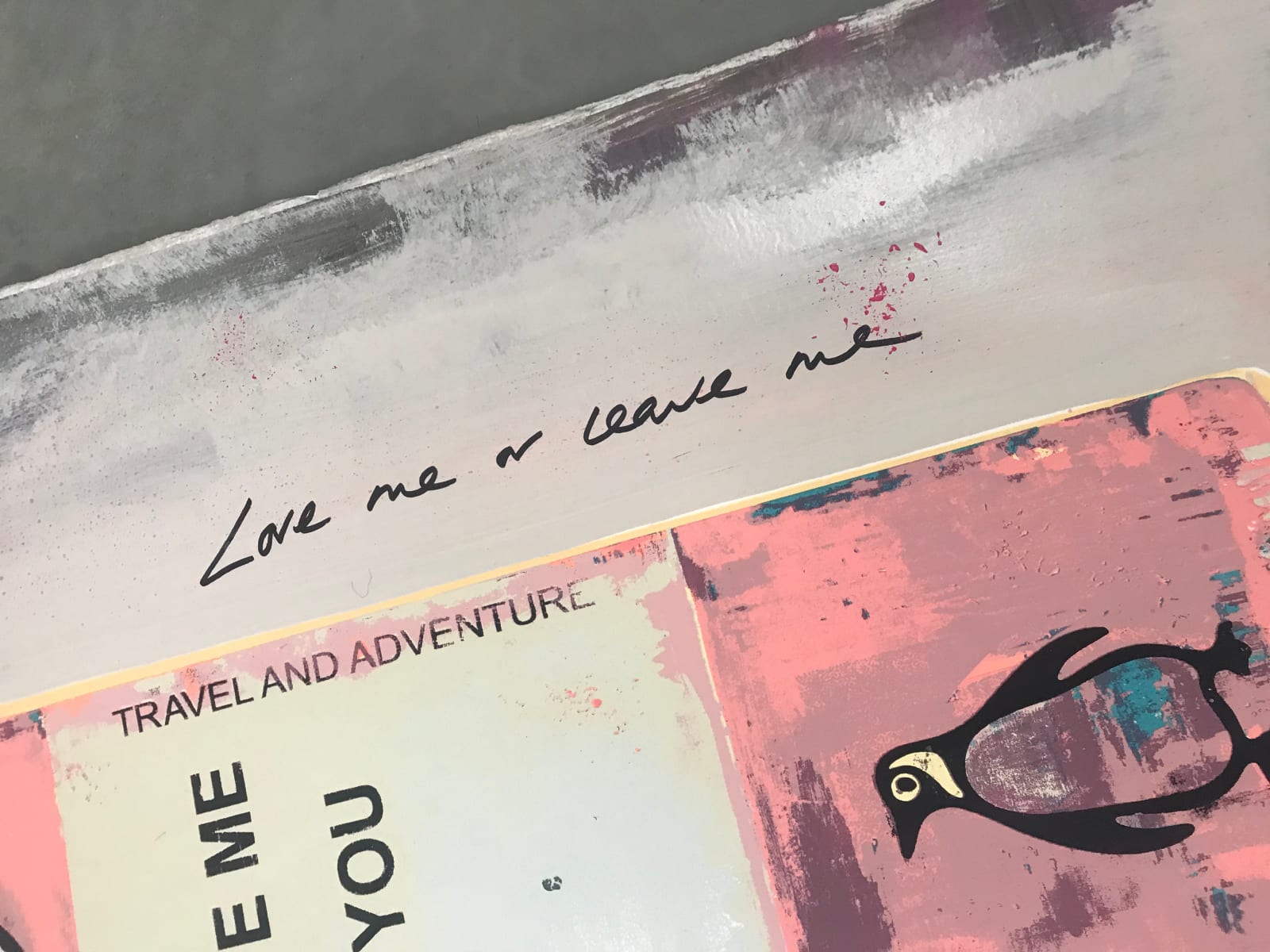 James McQueen Unique Pink If You Ever Leave Me I'm Coming With You Penguin Books