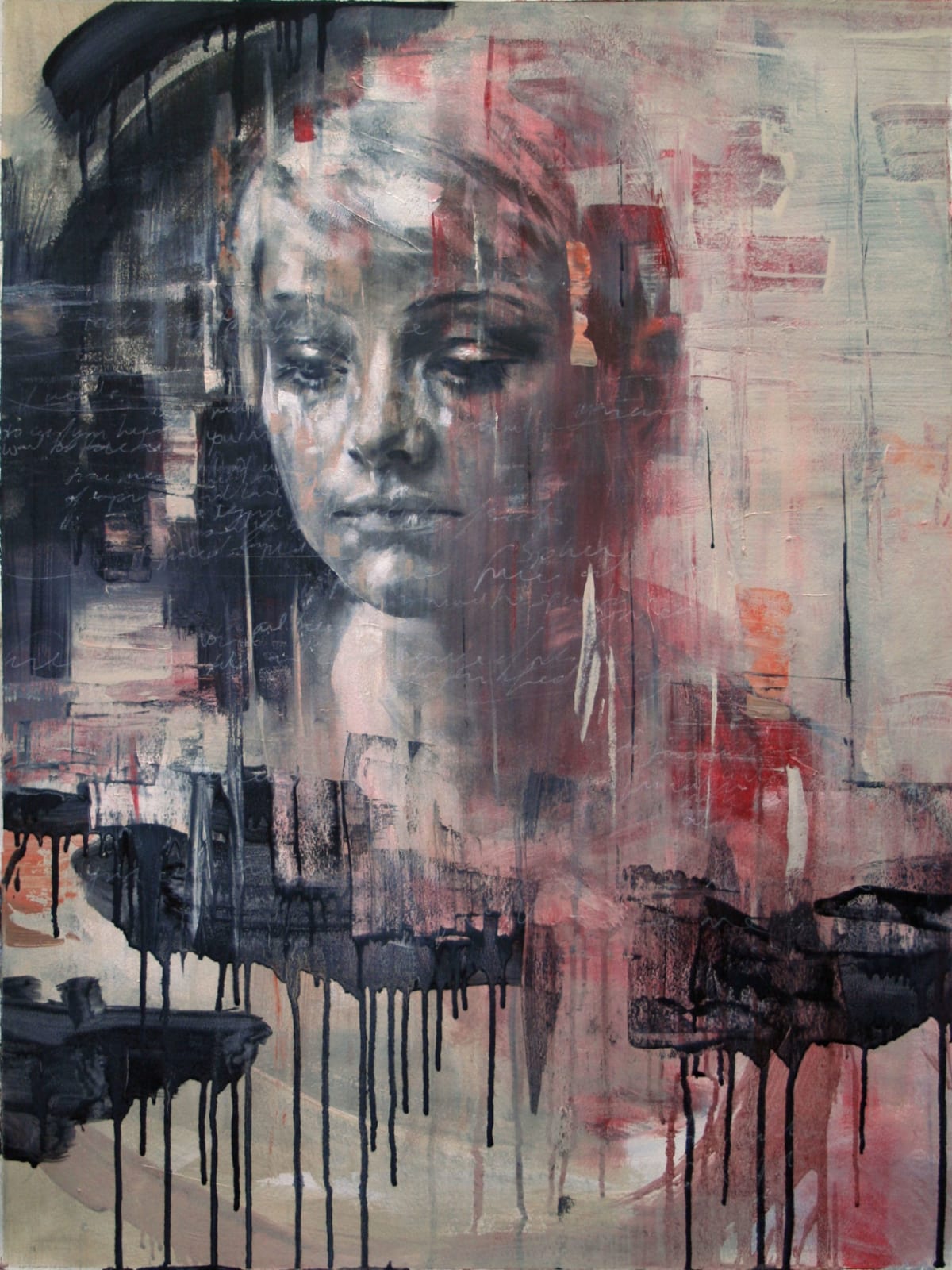 Portrait painting on canvas