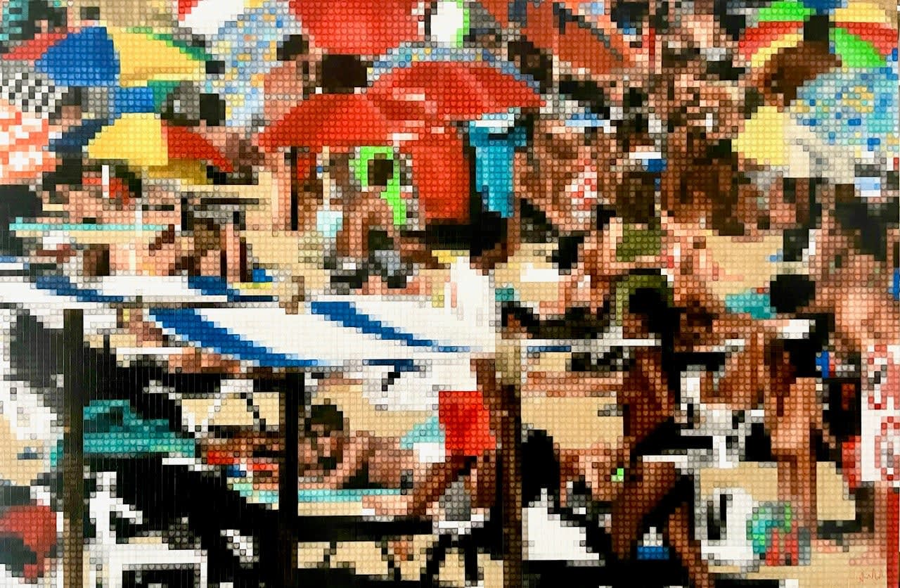 Nick Holdsworth, The Bustling Beach , 2025