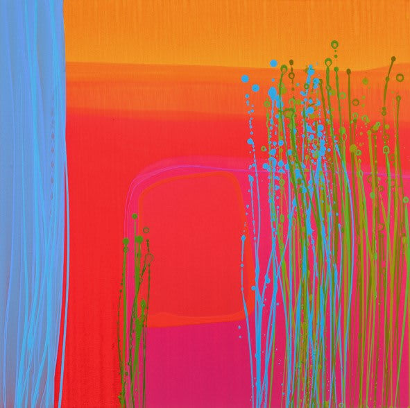 Charlotte Cornish, Artist, Jardin II, Acrylic on canvas, Turner Art Perspective, TAP Galleries, Essex Art Gallery