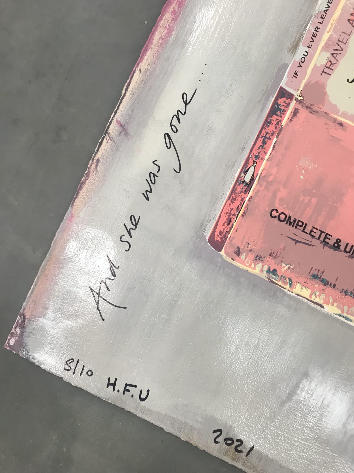 James McQueen Unique Pink If You Ever Leave Me I'm Coming With You Penguin Books