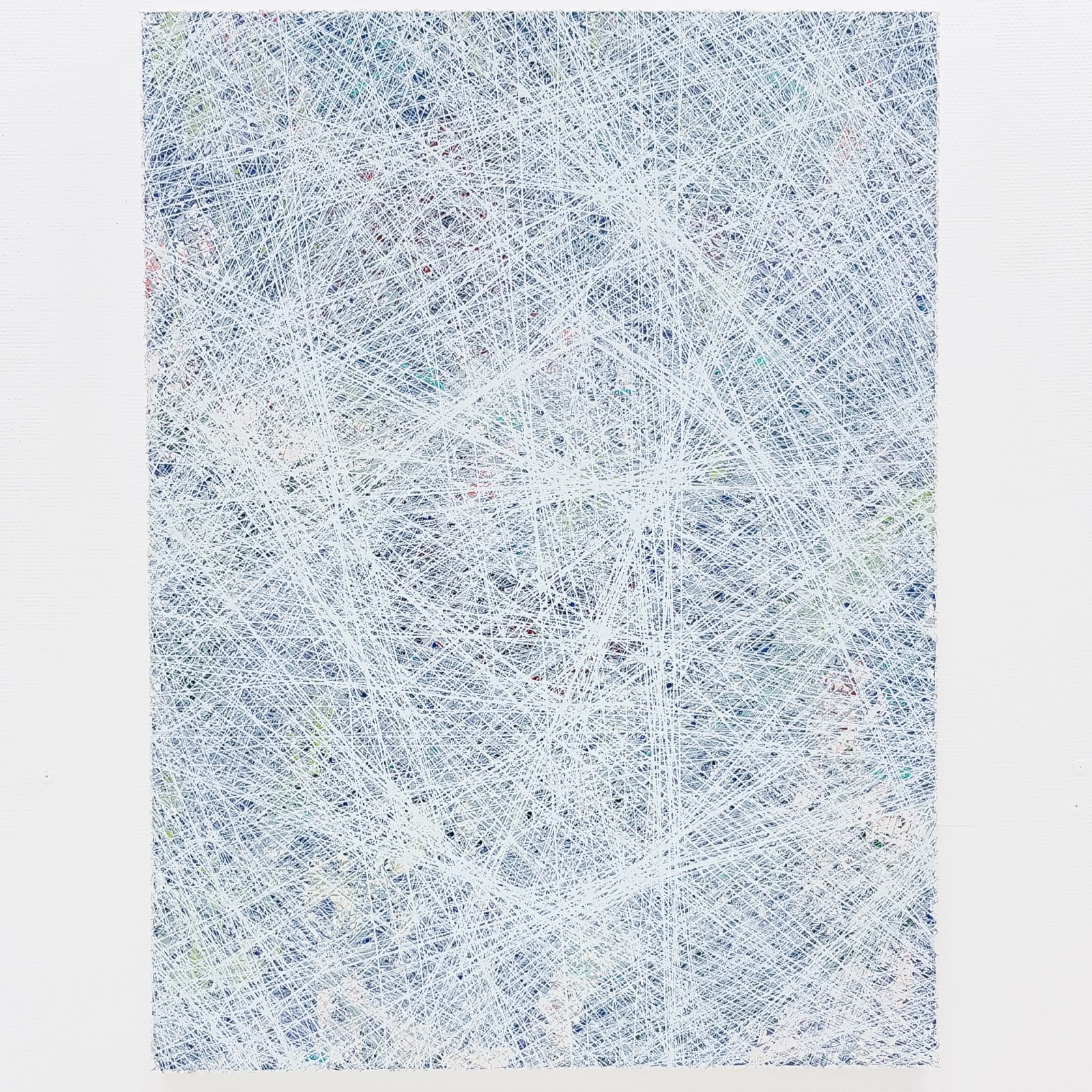 Albert Froling, Artist, You'd Be So Nice To Come Home To, 2020, Mixed Media on Canvas, Blue, Abstract, Turner Art Perspective, Essex Art Gallery