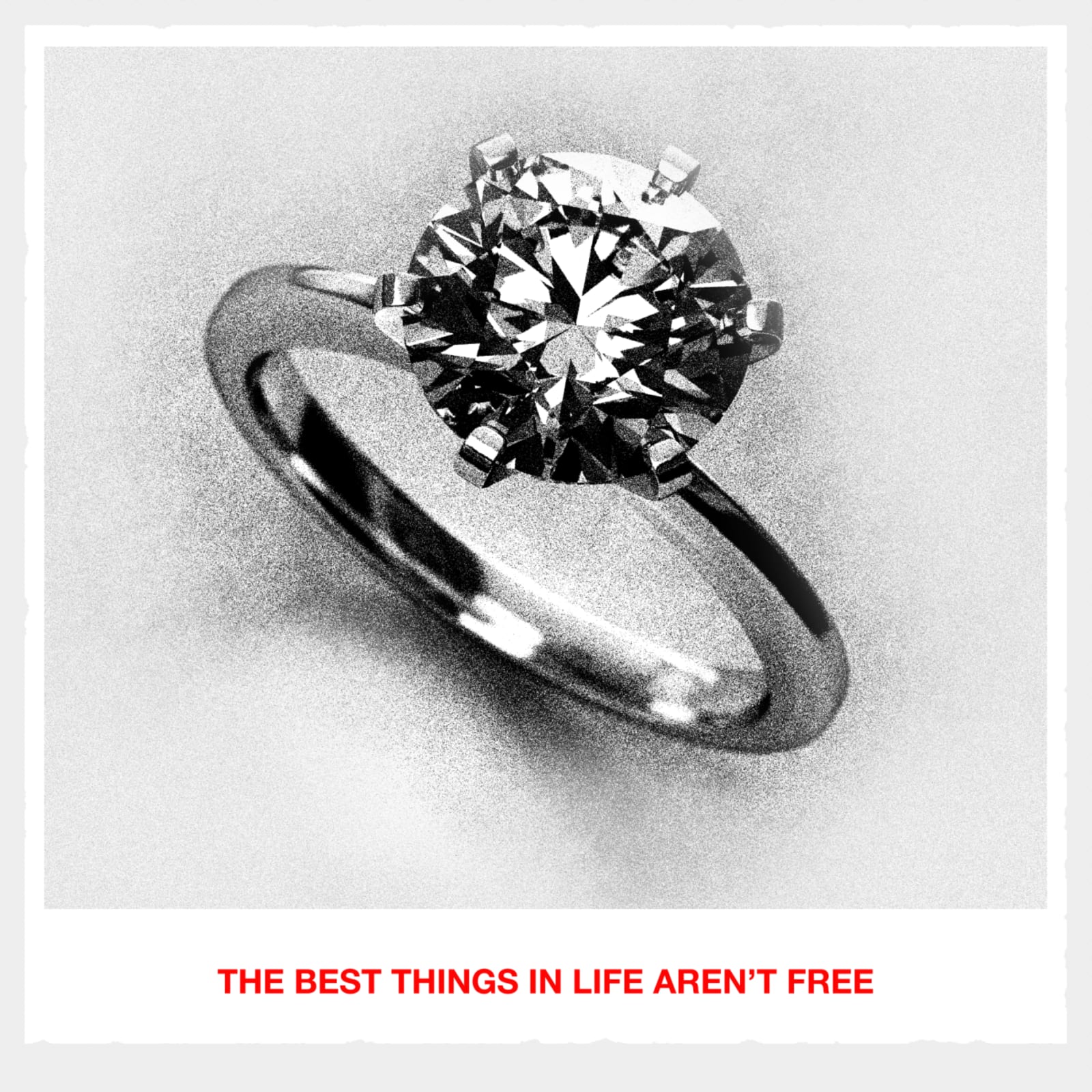 Mr Controversial, Valentines Day Collection, The Best Things In Life Aren't Free , Ring, Marriage, gift Love, Art, Turner Art Perspective, Essex Chelmsford Art Gallery