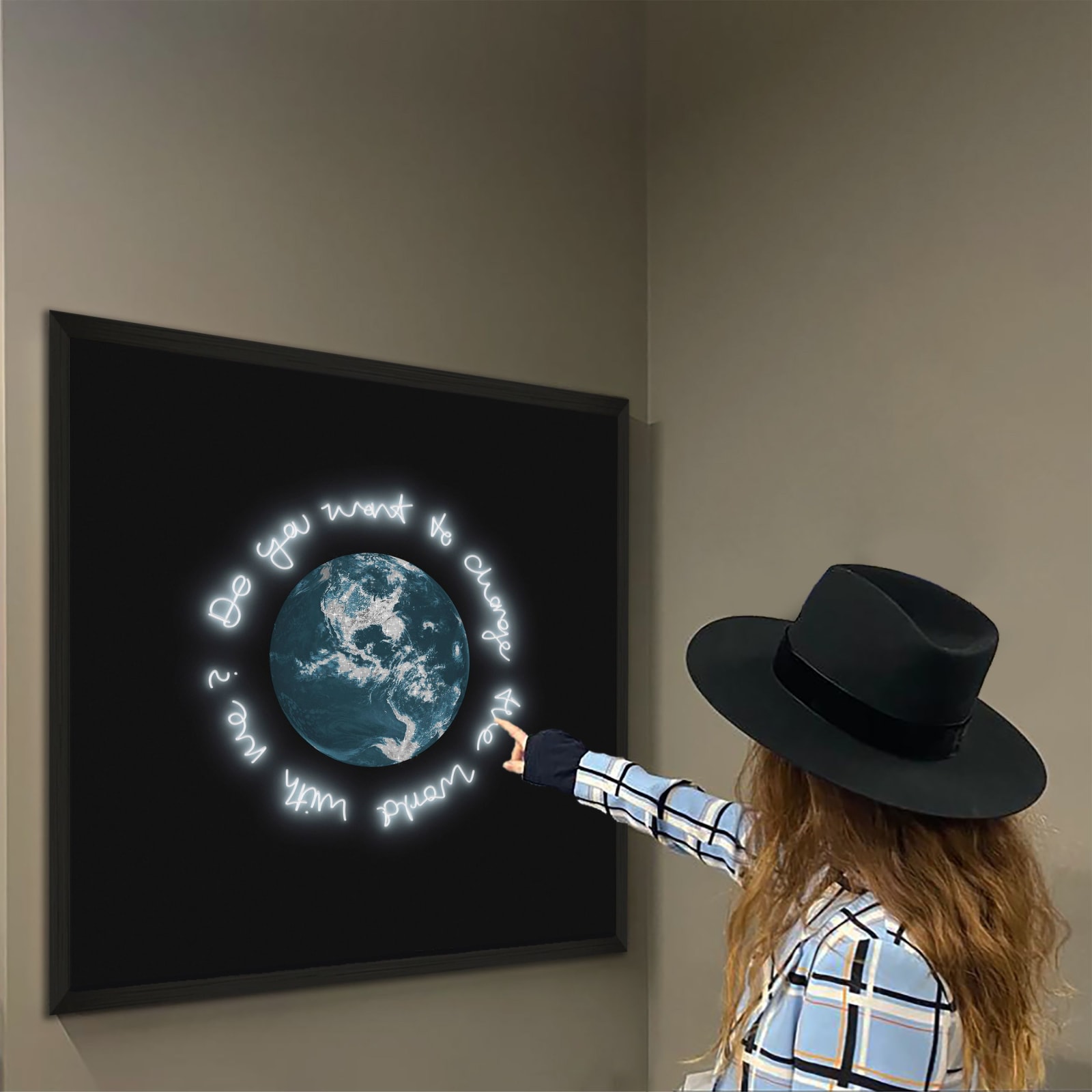 Lauren Baker It's Time Diamond Dust Neon Limited Edition Print