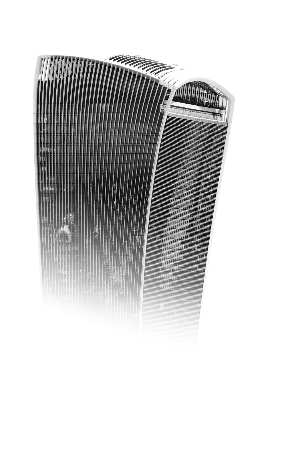 Skyscraper in the clouds photograph