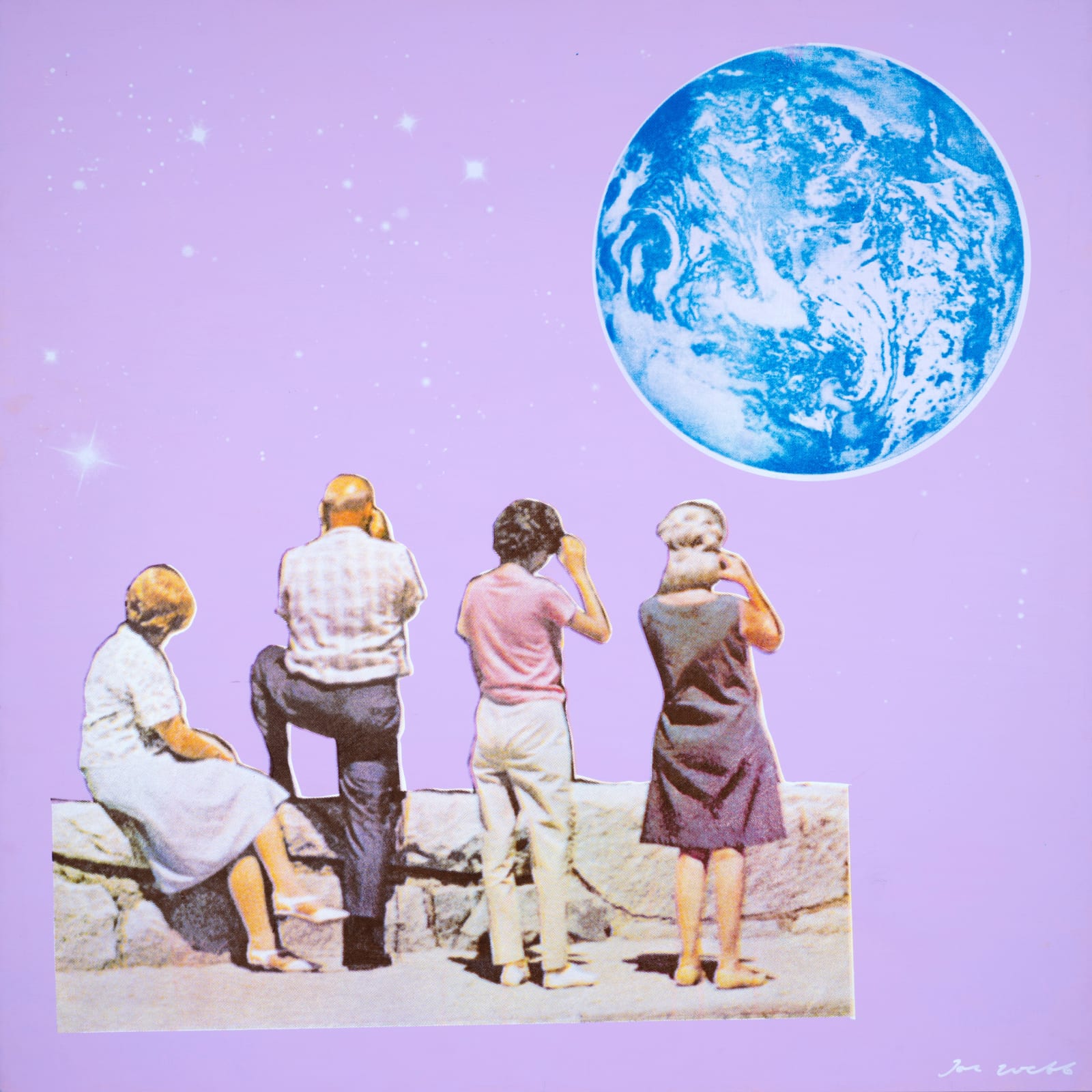 Joe Webb Original painting Collage on canvas