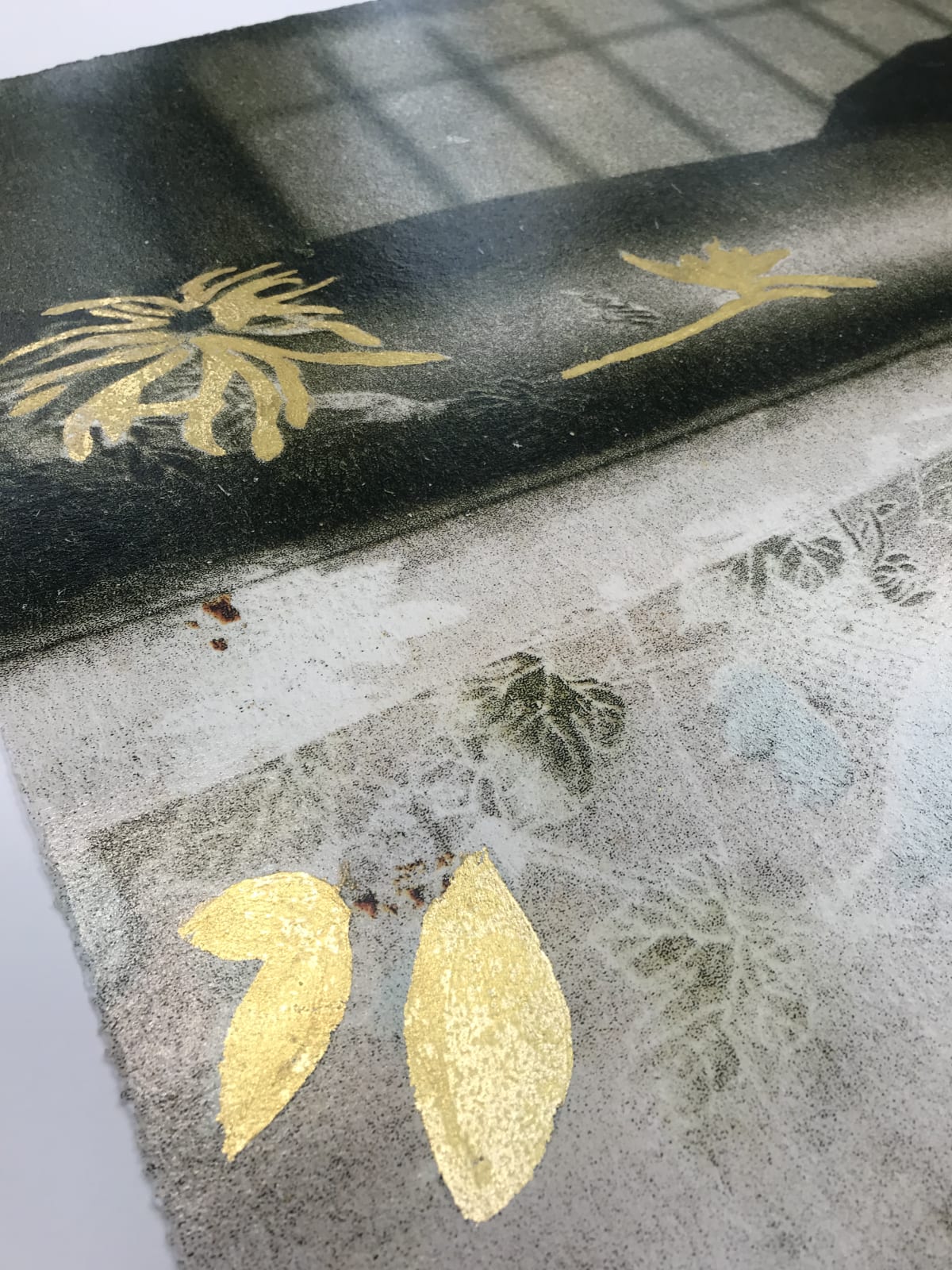 Geisha Girl print gold leaf details