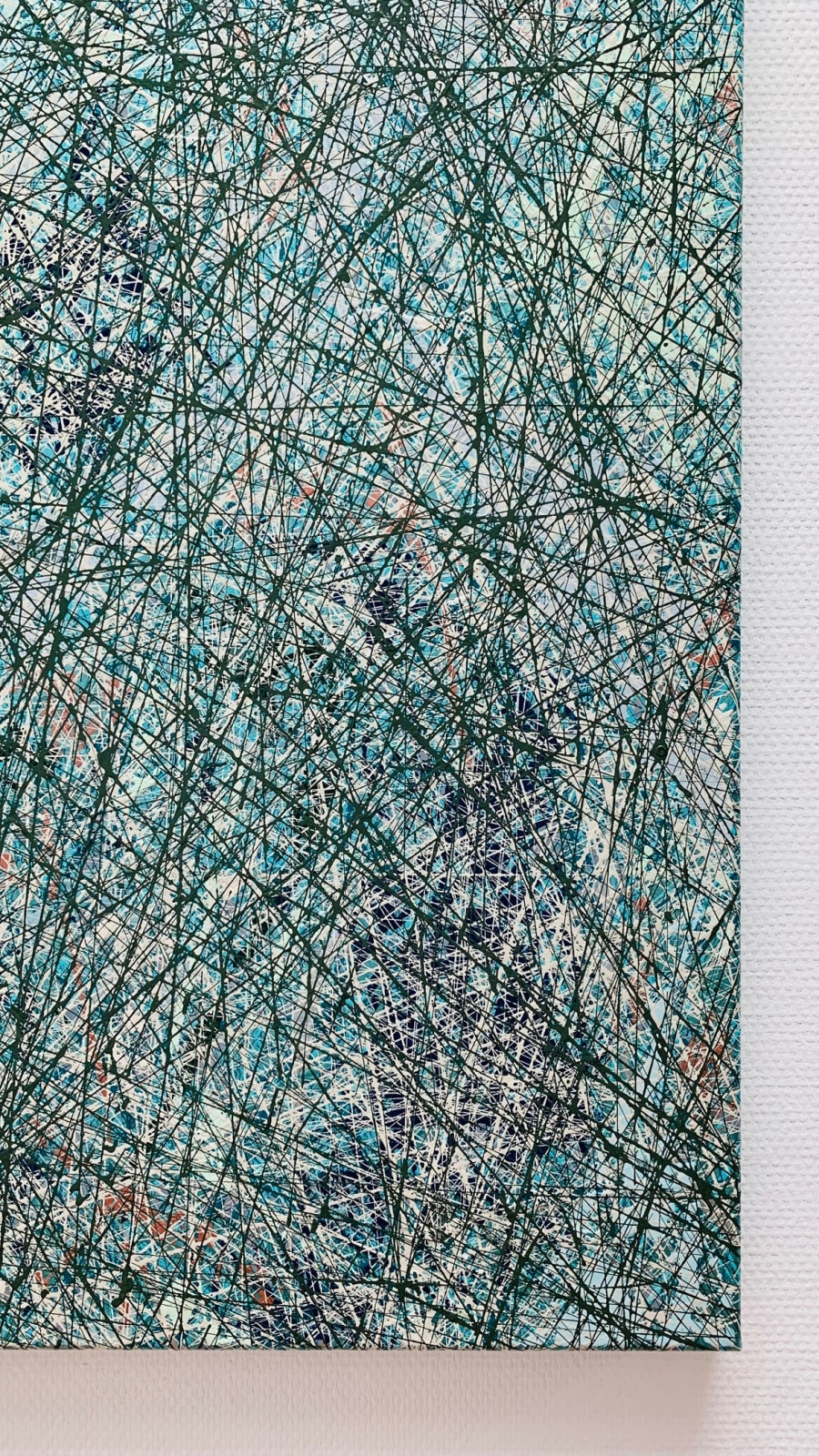 Albert Froling, Artist, It Might As Well Be Spring, 2020, Mixed Media on Cotton Canvas, Green, Abstract, Turner Art Perspective, Essex Art Gallery