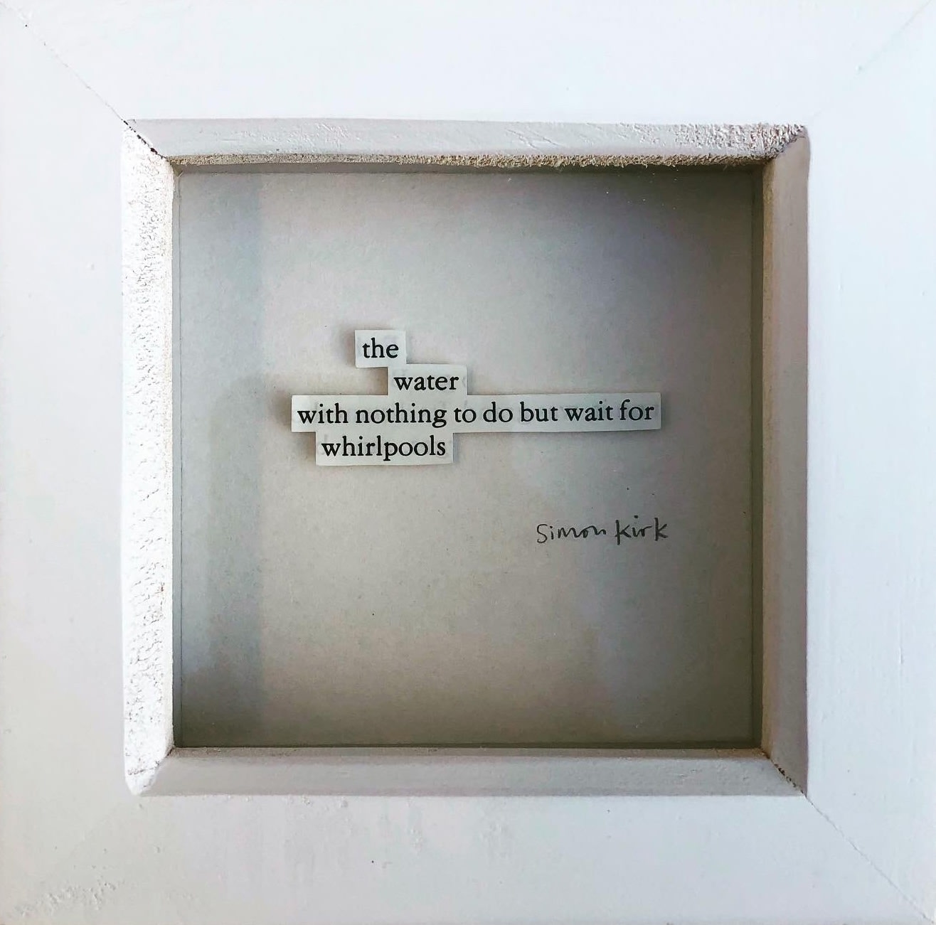 Framed book quote collage
