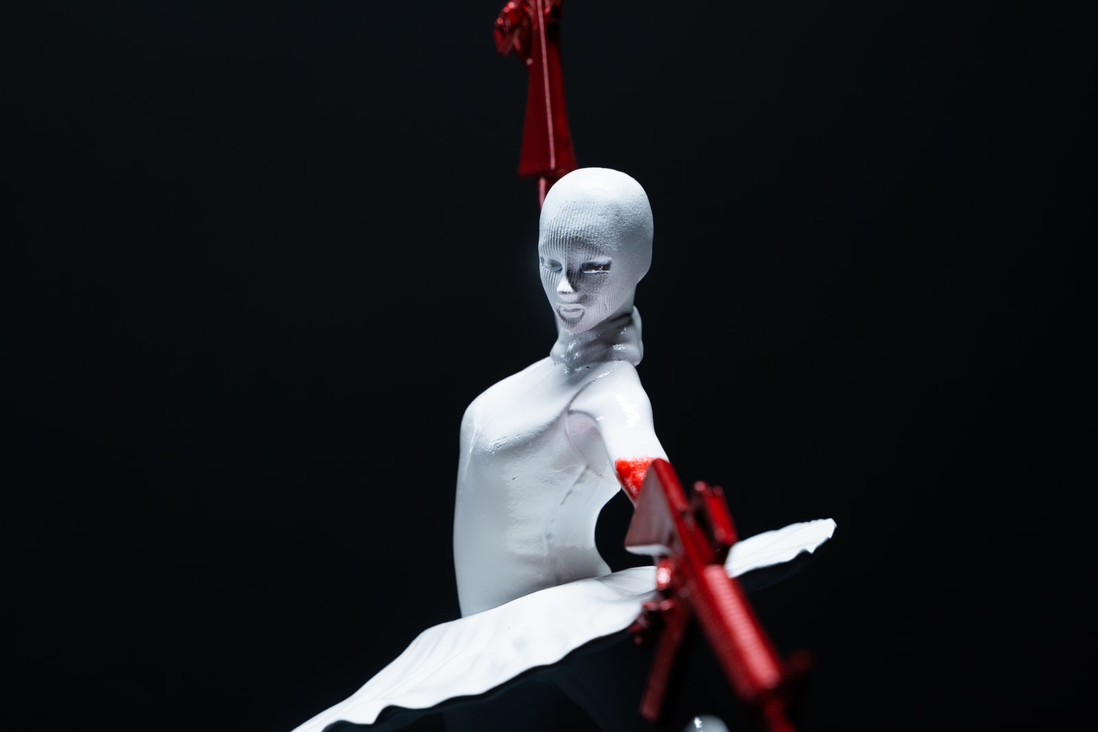 Maxim (The Prodigy), White & Red Balaclava Ballerina, 2021