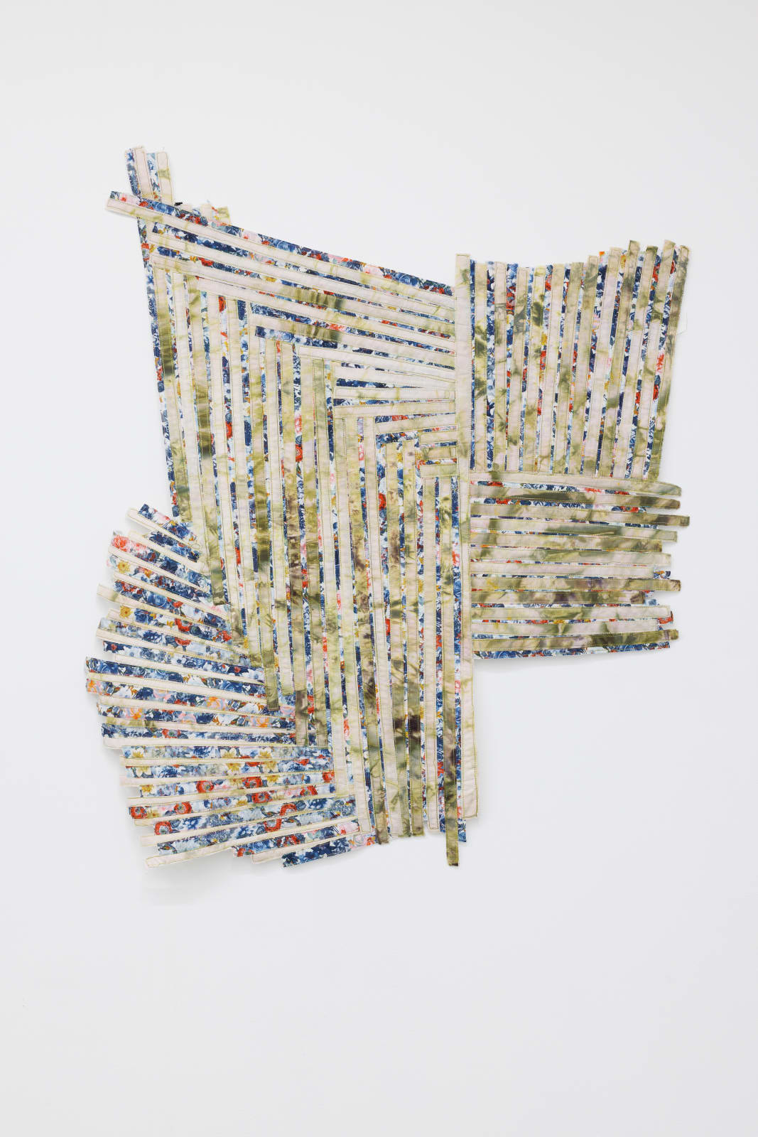 Regina Durante Jestrow, Pieced Landscape 41 (Floral Map), 2024