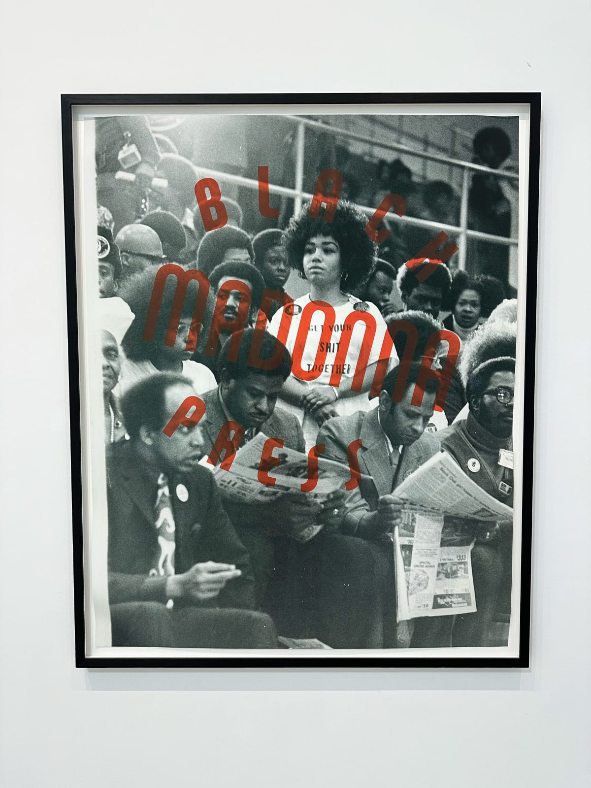 Theaster Gates, Black Madonna Stripes with Afro Model, 2018