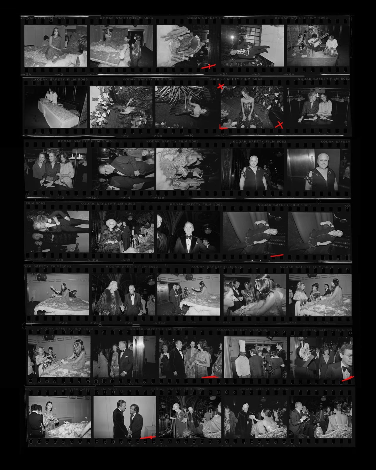 Bill Bernstein, Studio 54, Contact Sheet 506, 1977
