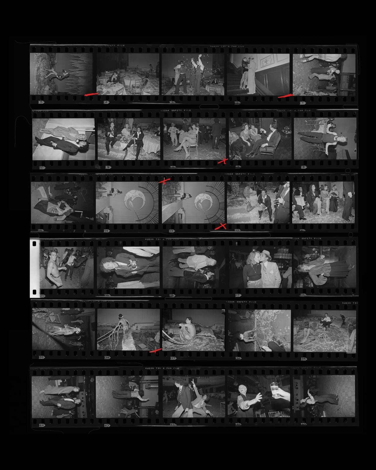 Bill Bernstein, Studio 54, Contact Sheet 508, 1977