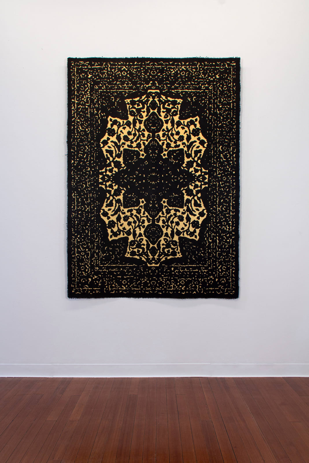 Richard Gabriele, Magic Carpet (black with gold), 2018
