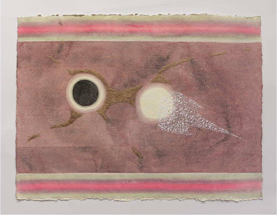 Edd Ravn, the dry blushing moon, green bean, citrus, smoke, pink liquor, 2021