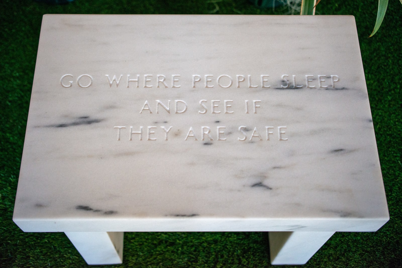 Jenny Holzer, Selection from Survival; Go Where People Sleep, 2006