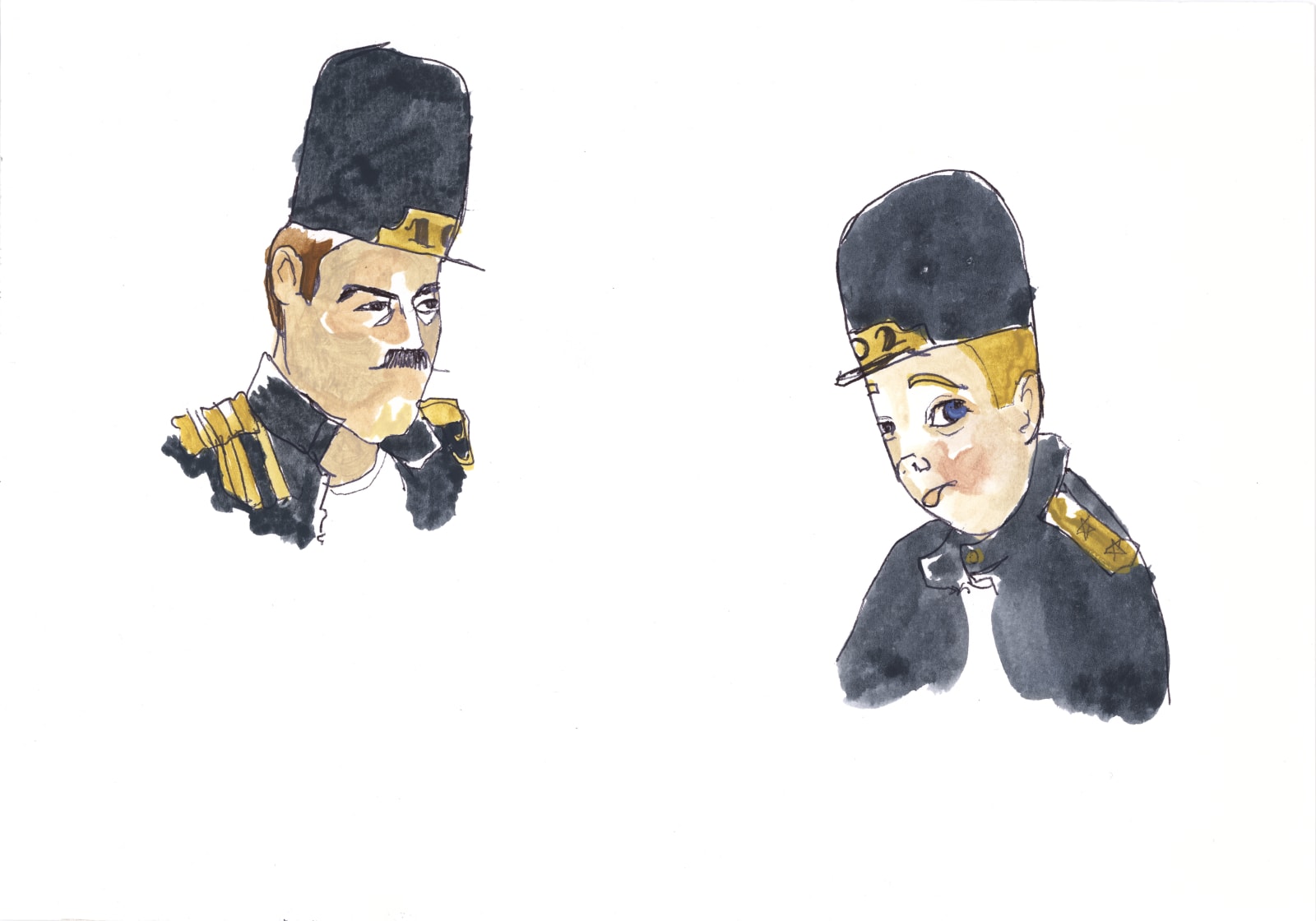 Spencer Chalk-Levy, Study; two soldiers, 2012