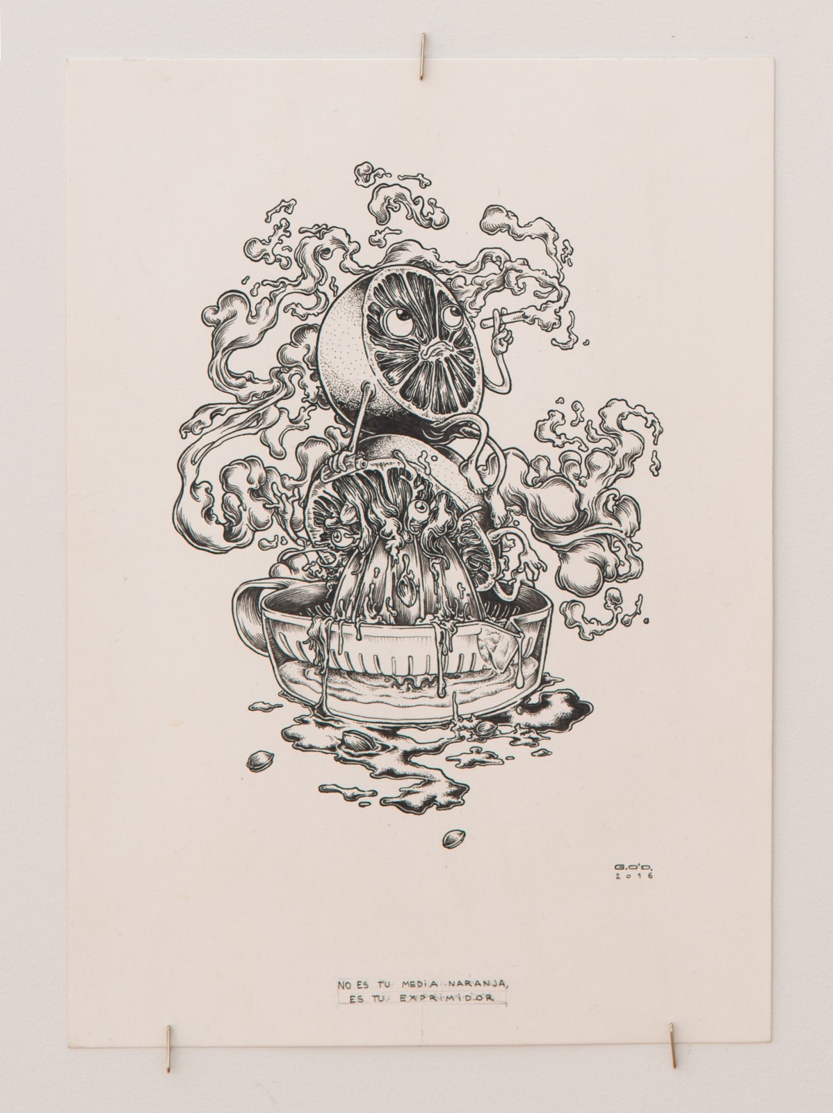 Carles García O’Dowd, No es tu Media Naranja, es tu Exprimidor (Not your other half) I, 2016