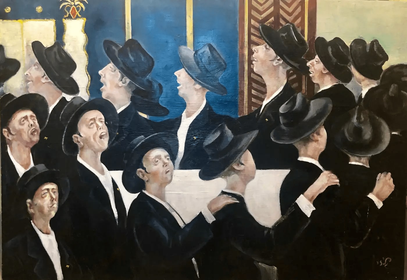 Michael Gleizer, Bochurim Dancing 770 Chabad Synagogue, c. 2000-2010
