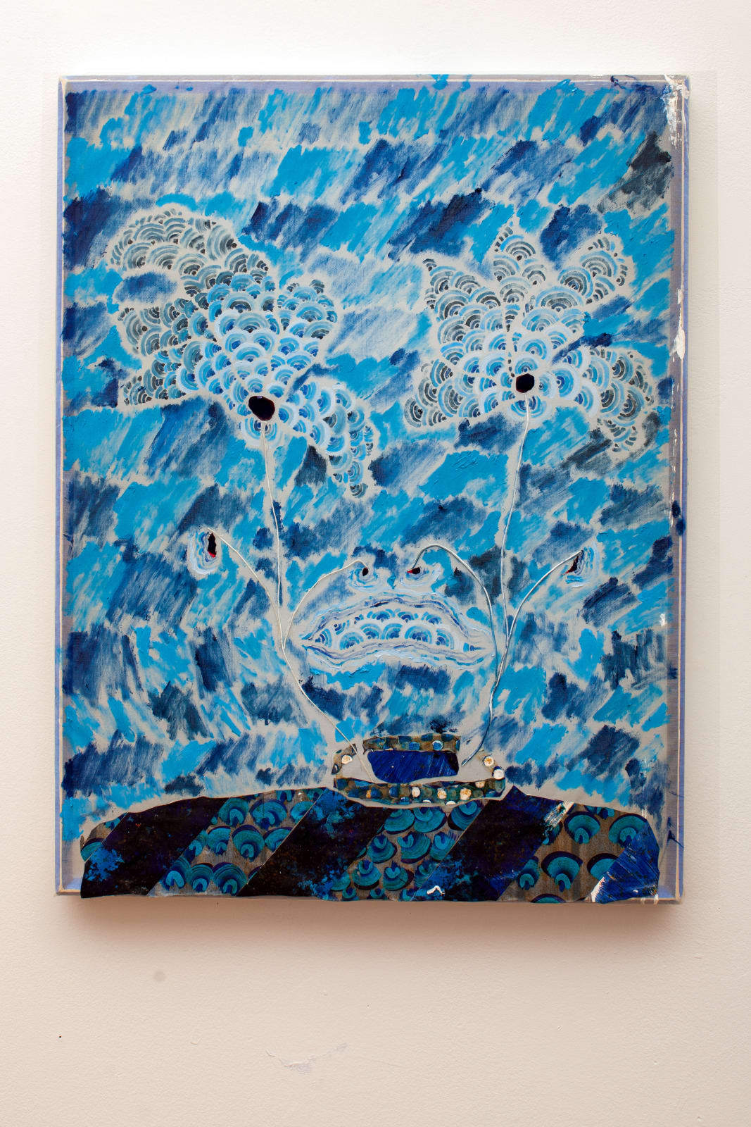 Erika Keck, Self Titled Portrait with Odd Flowers-5, UNDATED