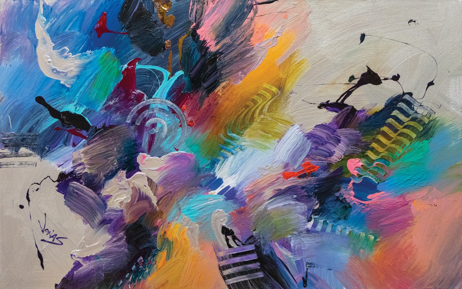 Jonas Gerard (1941-2020), Passionately Flowing #6, 2019