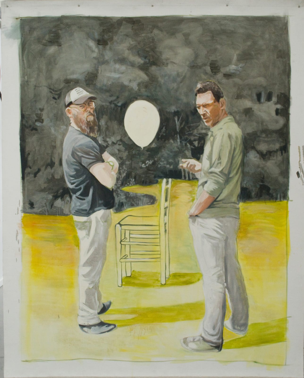 Kristof Van Heeschvelde, One chair, Two Balloons , 2017