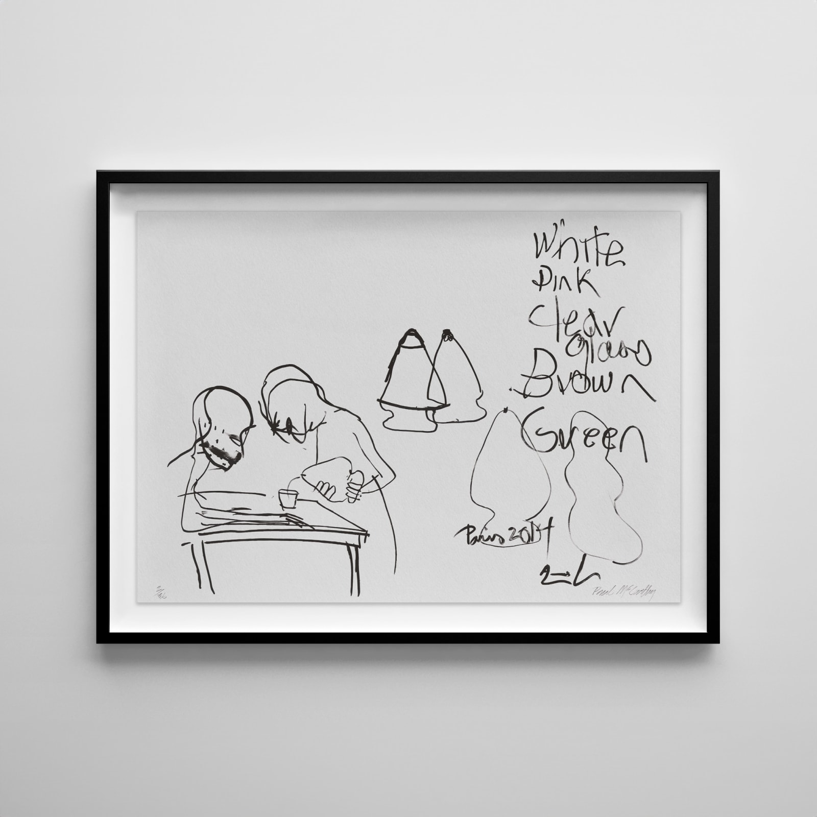 Paul McCarthy, White Pink Clear Glass Brown Green, 2014-2024