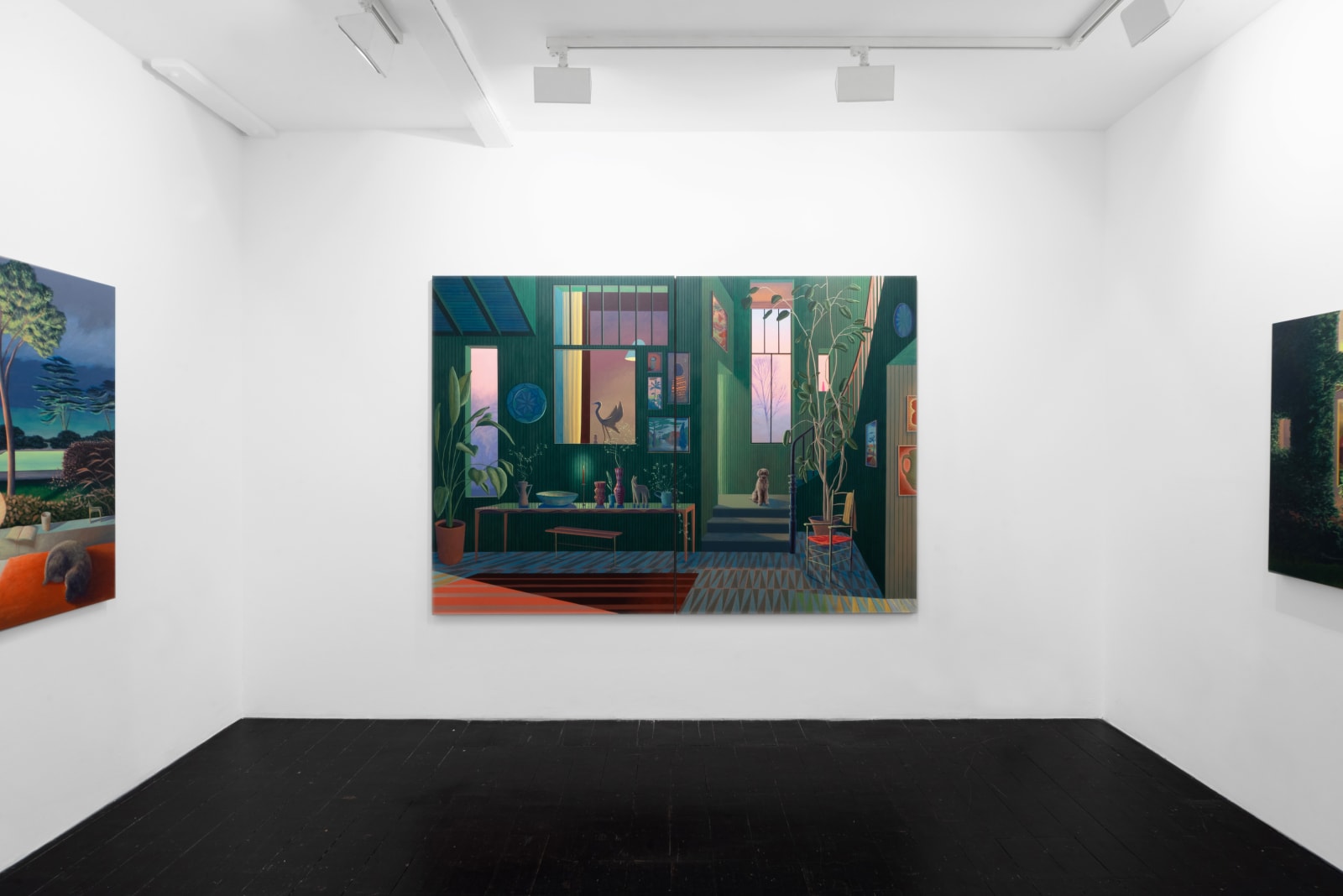 Alfie Caine, Green Hallway, 2021