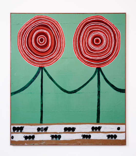 Galina Munroe, Roses at fence, 2021