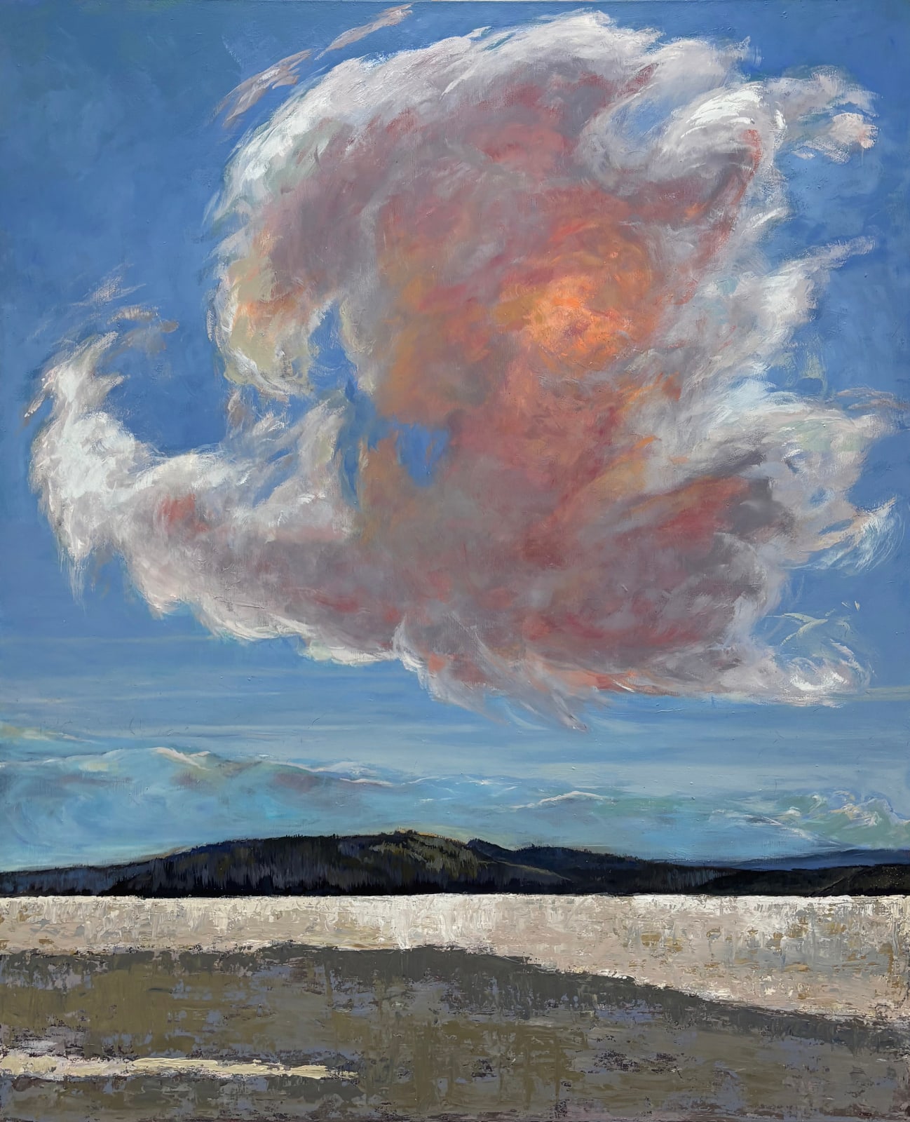 Chuck Beamish, Cold Inhale (Cloud on Snow, Cedar Lake), 2025