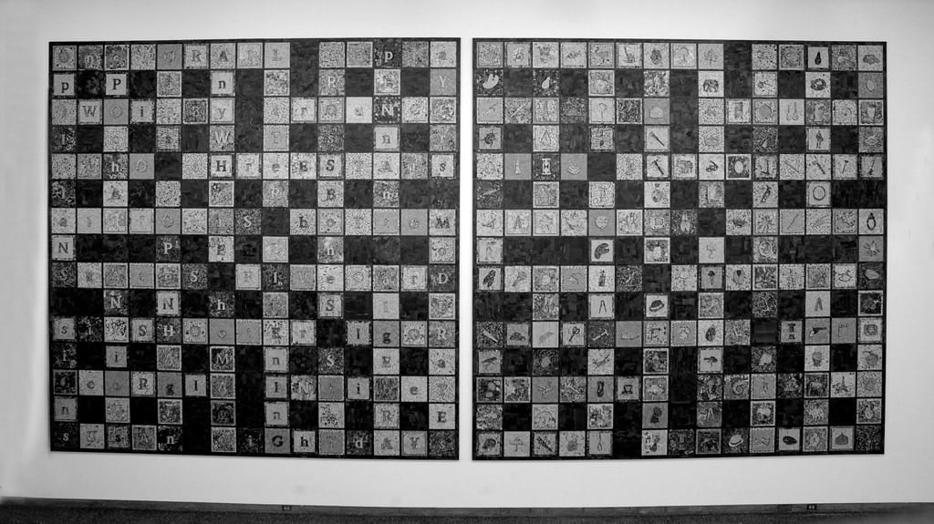 Badanna Zack, Crossword Diptych, 2006