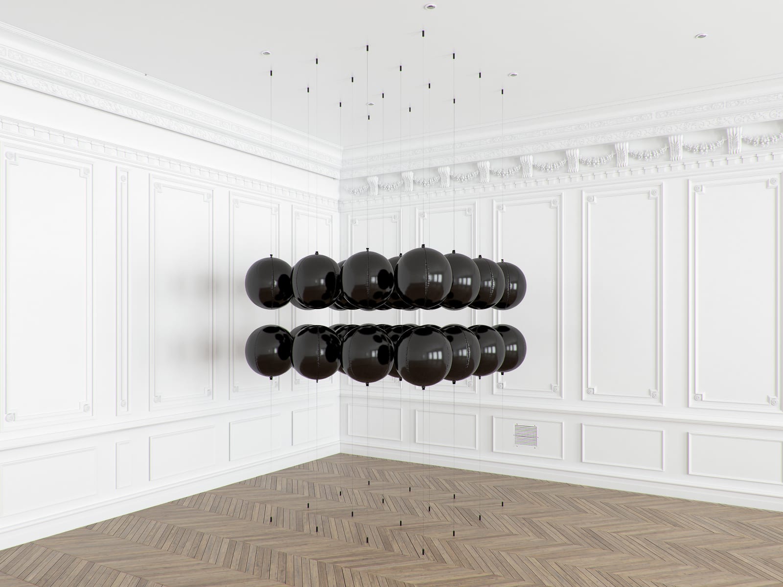 Tadao Cern, Black Balloons 2, 2019