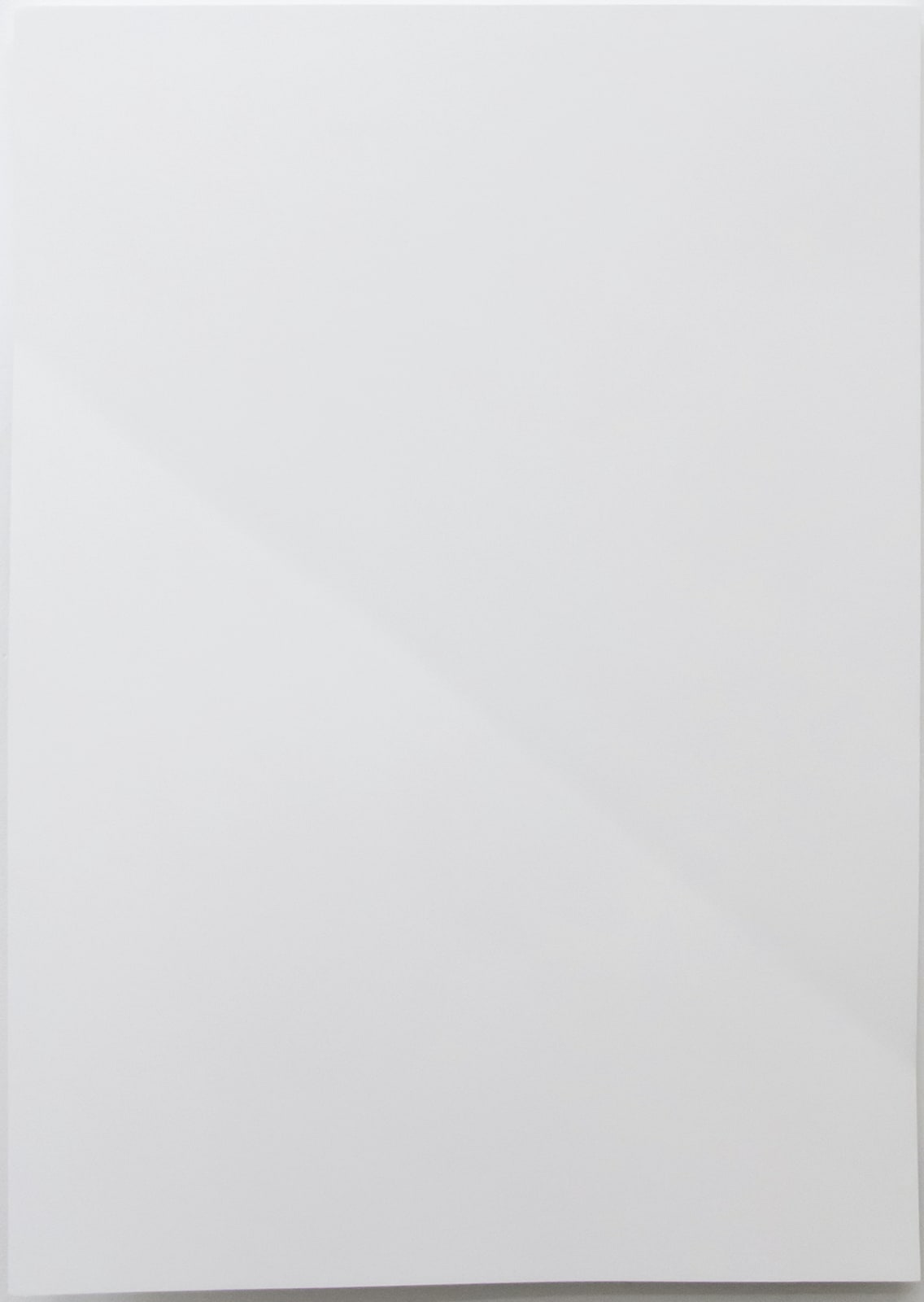 Cécile Dupaquier, Tableau (weiß-weiß 86x60, 1Falte) N°2, 2017