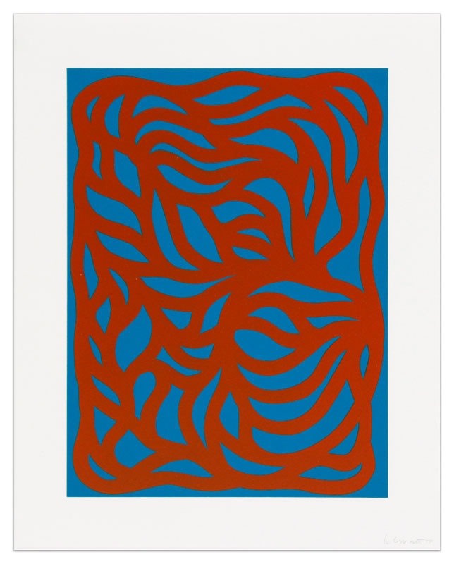 Sol LeWitt, Loops, Red/Blue, 1999