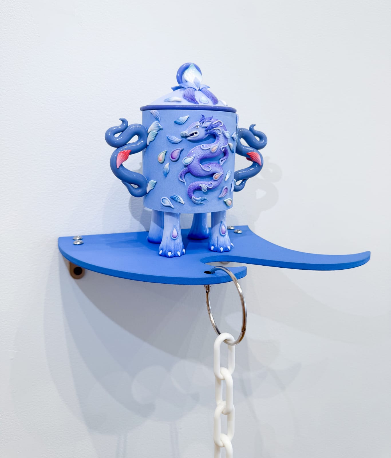 Hannah Lim, Violet Dragon Snuff Bottle, 2025