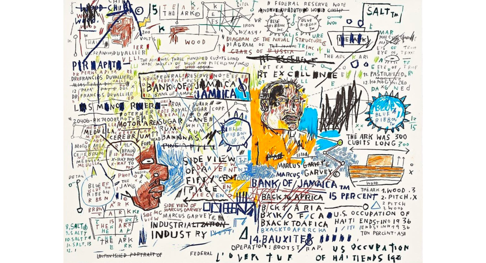 Jean-Michel Basquiat, 50 Cent Piece, 2020