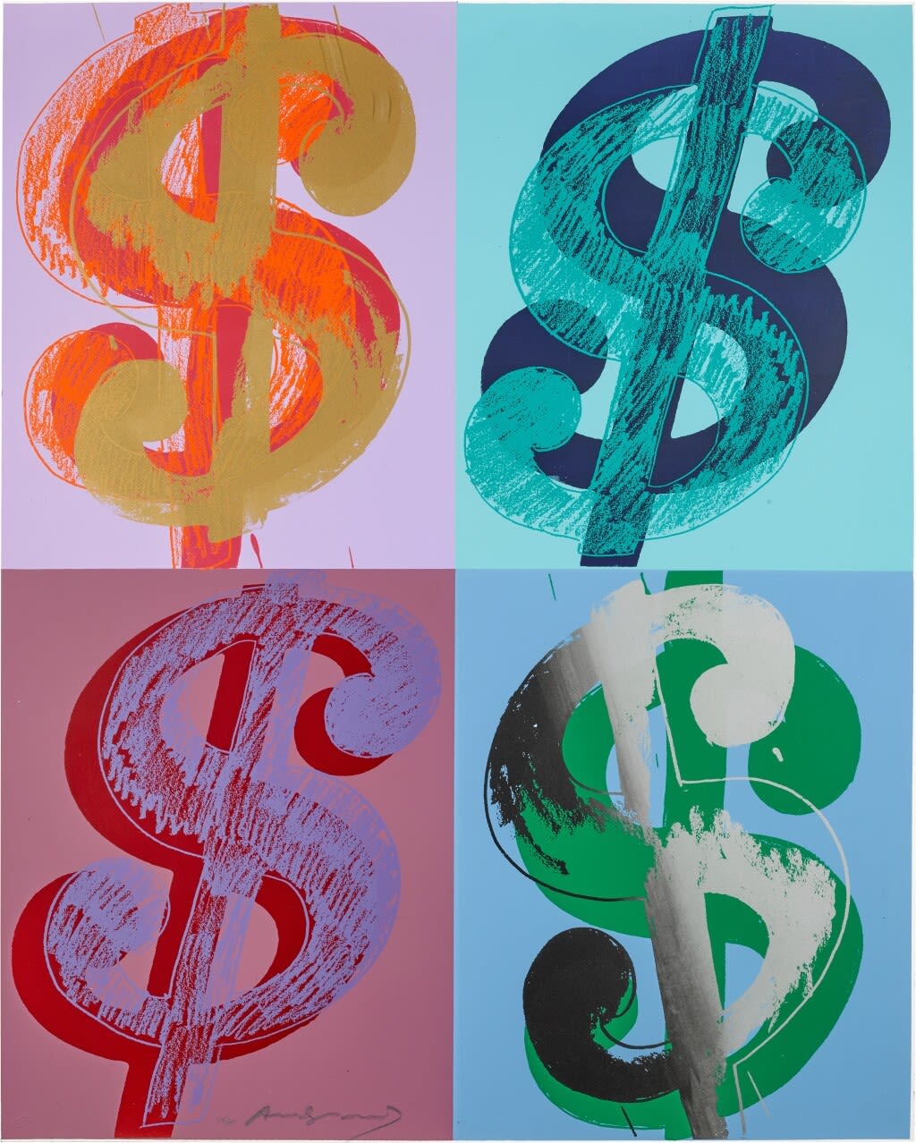 Andy Warhol, Warhol Prints $ (Quadrant), II.283, 1982