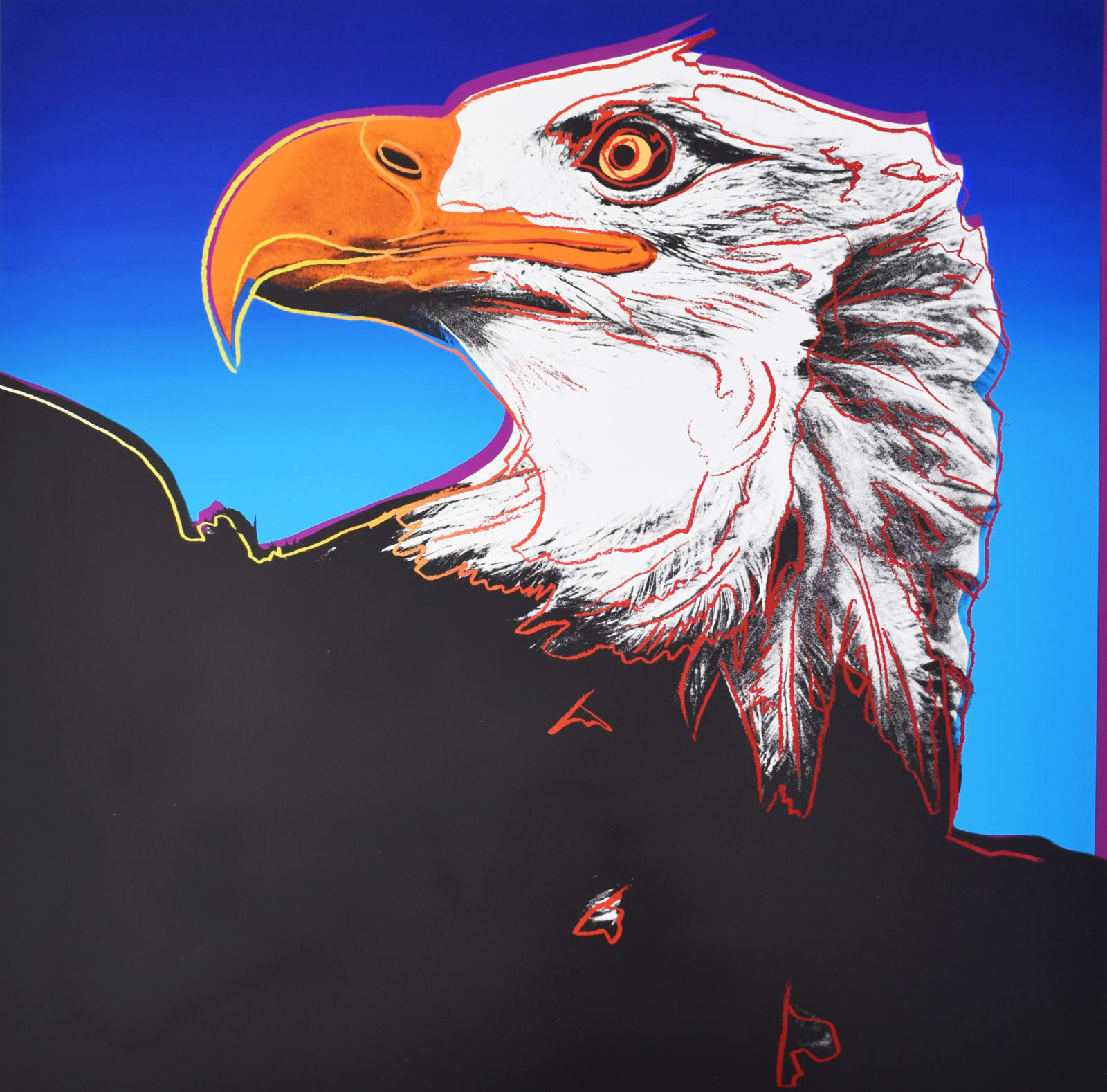 Andy Warhol, Bald Eagle, from: Endangered Species, 1983