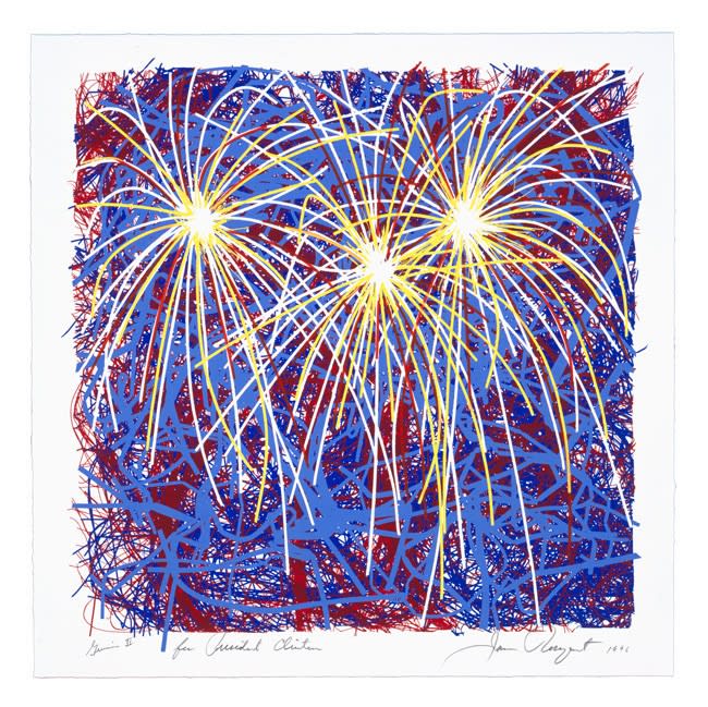 James Rosenquist, Fireworks for President Clinton, 1996