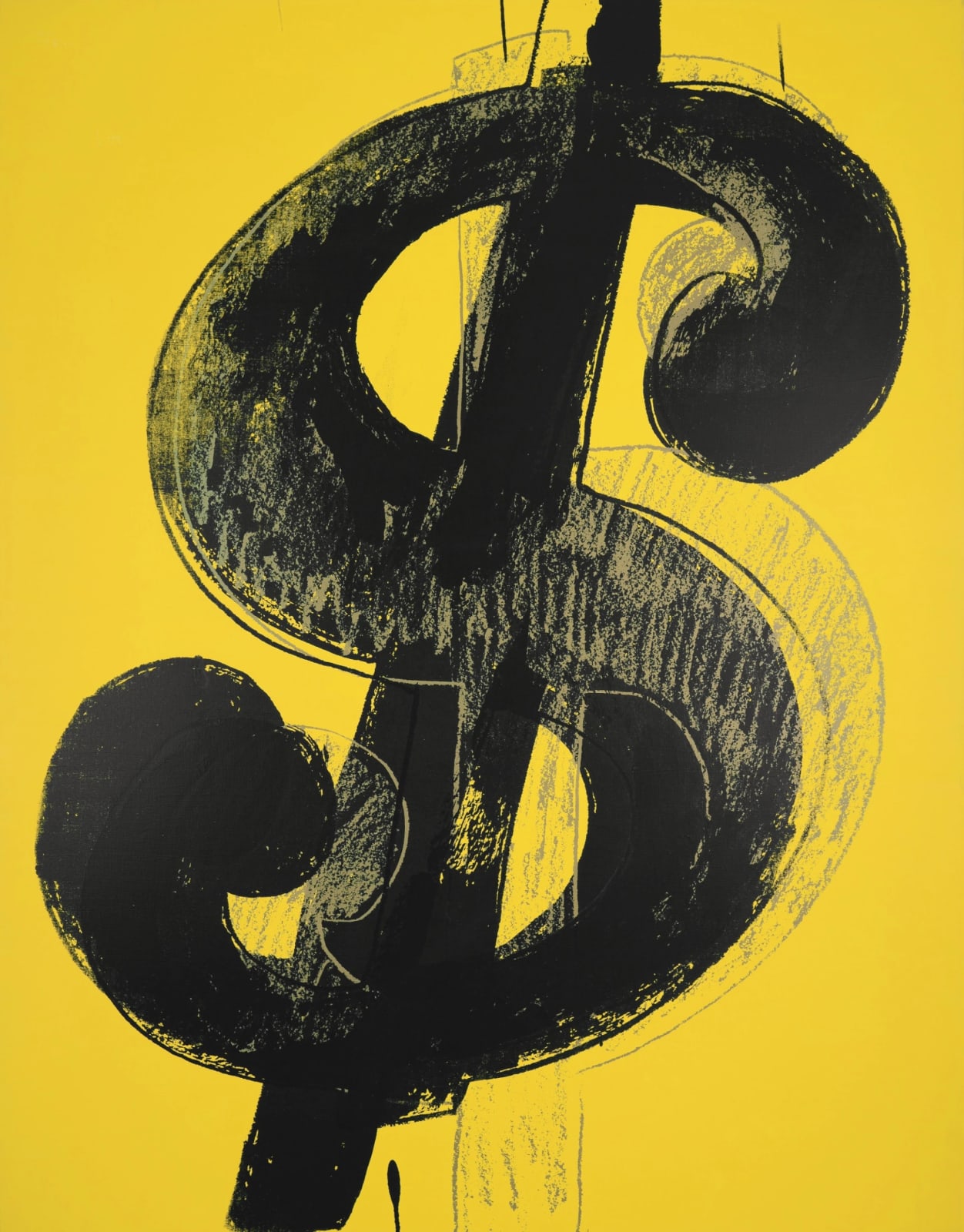 Andy Warhol, Dollar Sign (Yellow), 1981