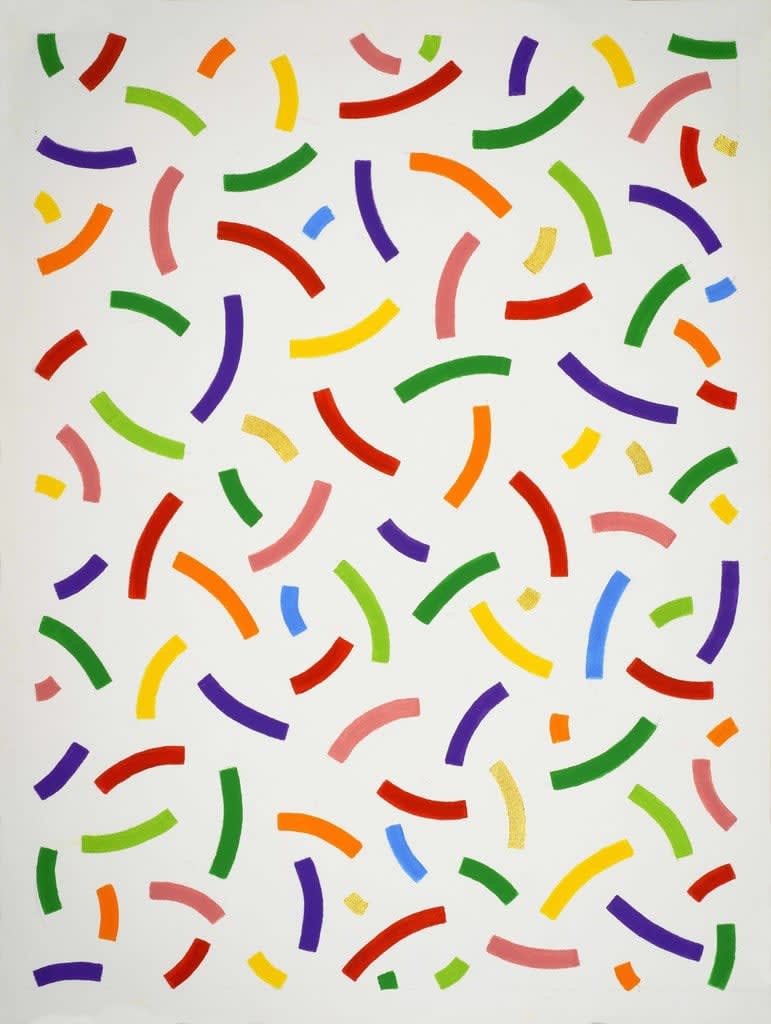 Osvaldo Mariscotti, Colored Curves V, 2019