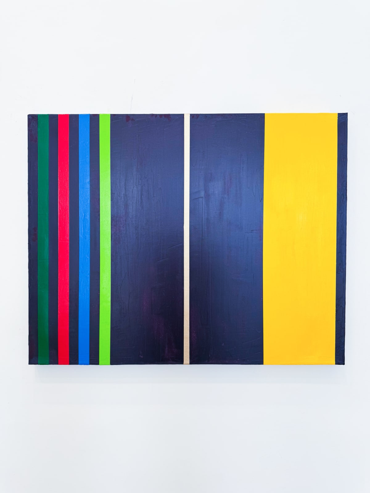 Osvaldo Mariscotti, Untitled (Yellow over Plum), 2025