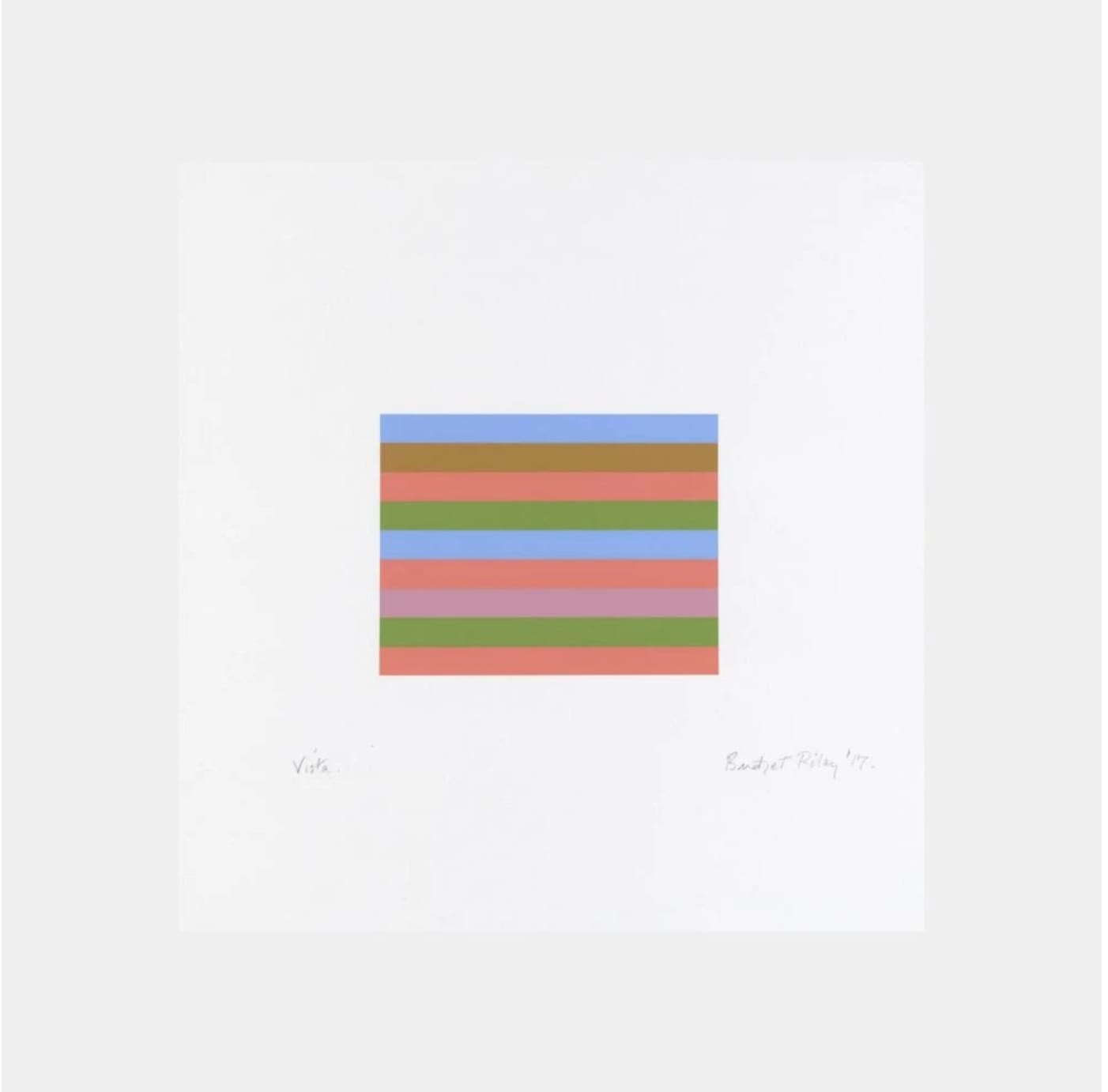 Bridget Riley, Vista, 2017