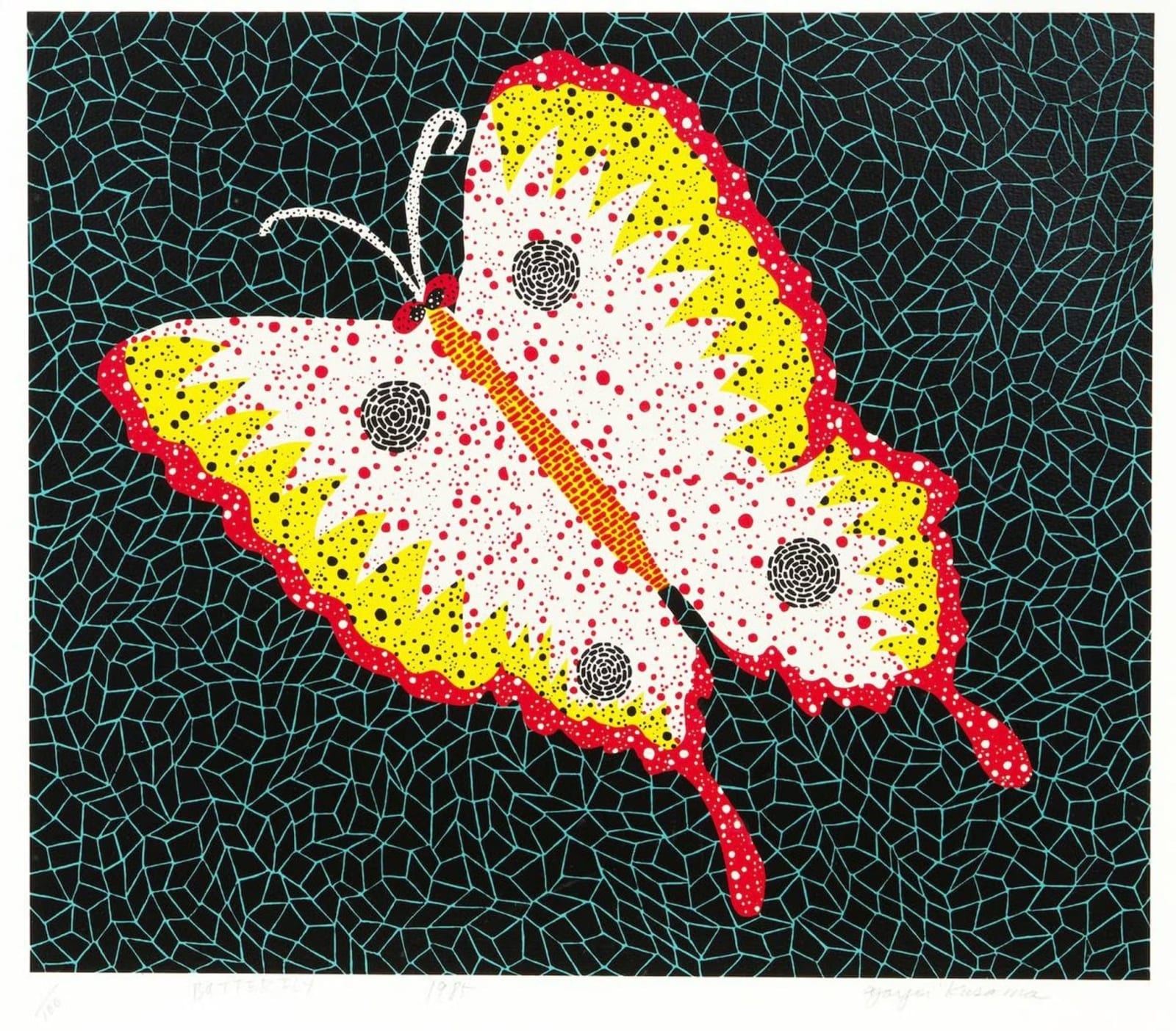 Yayoi Kusama, Butterfly, Kusama 81, 1985